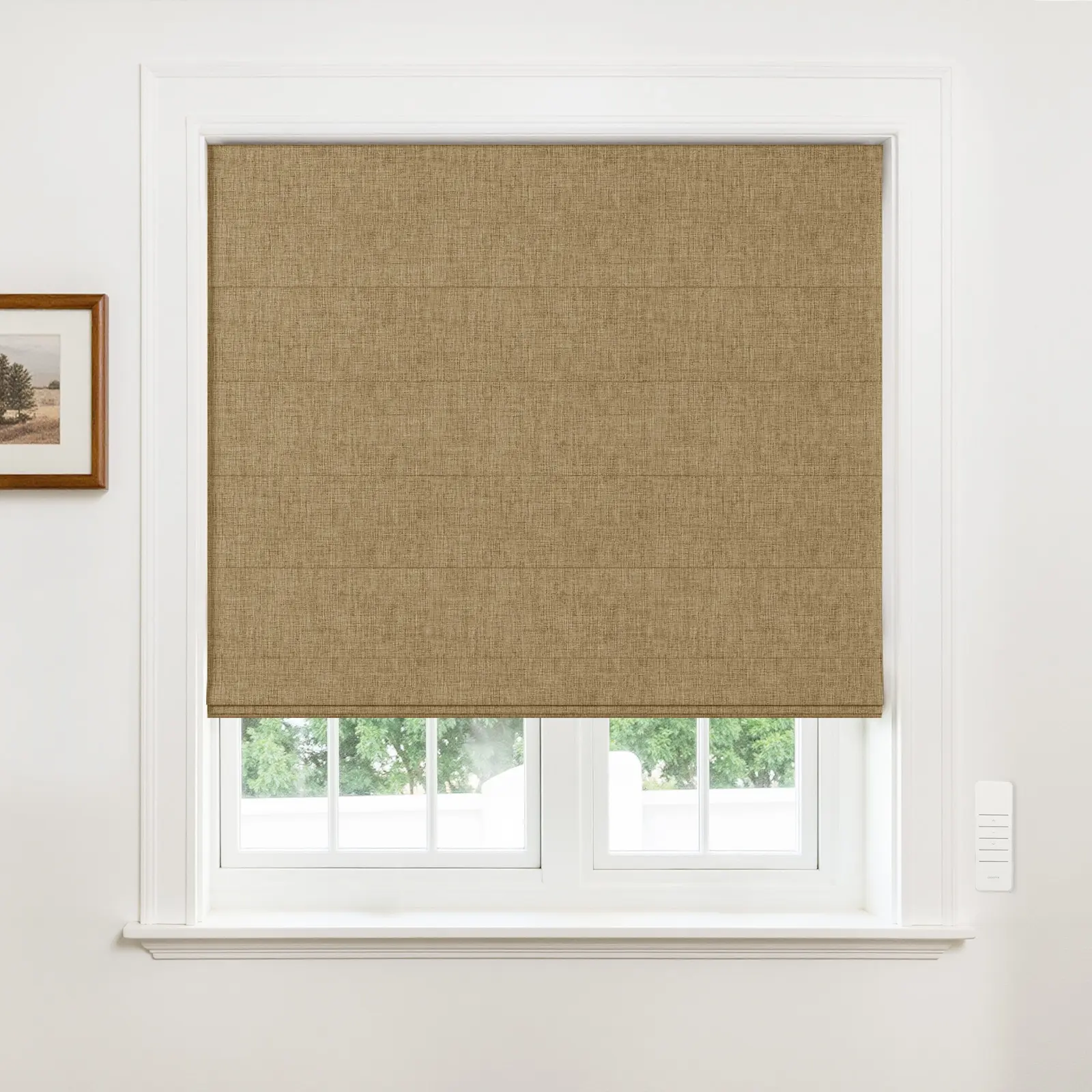 Alvin Motorized Blackout Boutique Roman Shade - Image 10