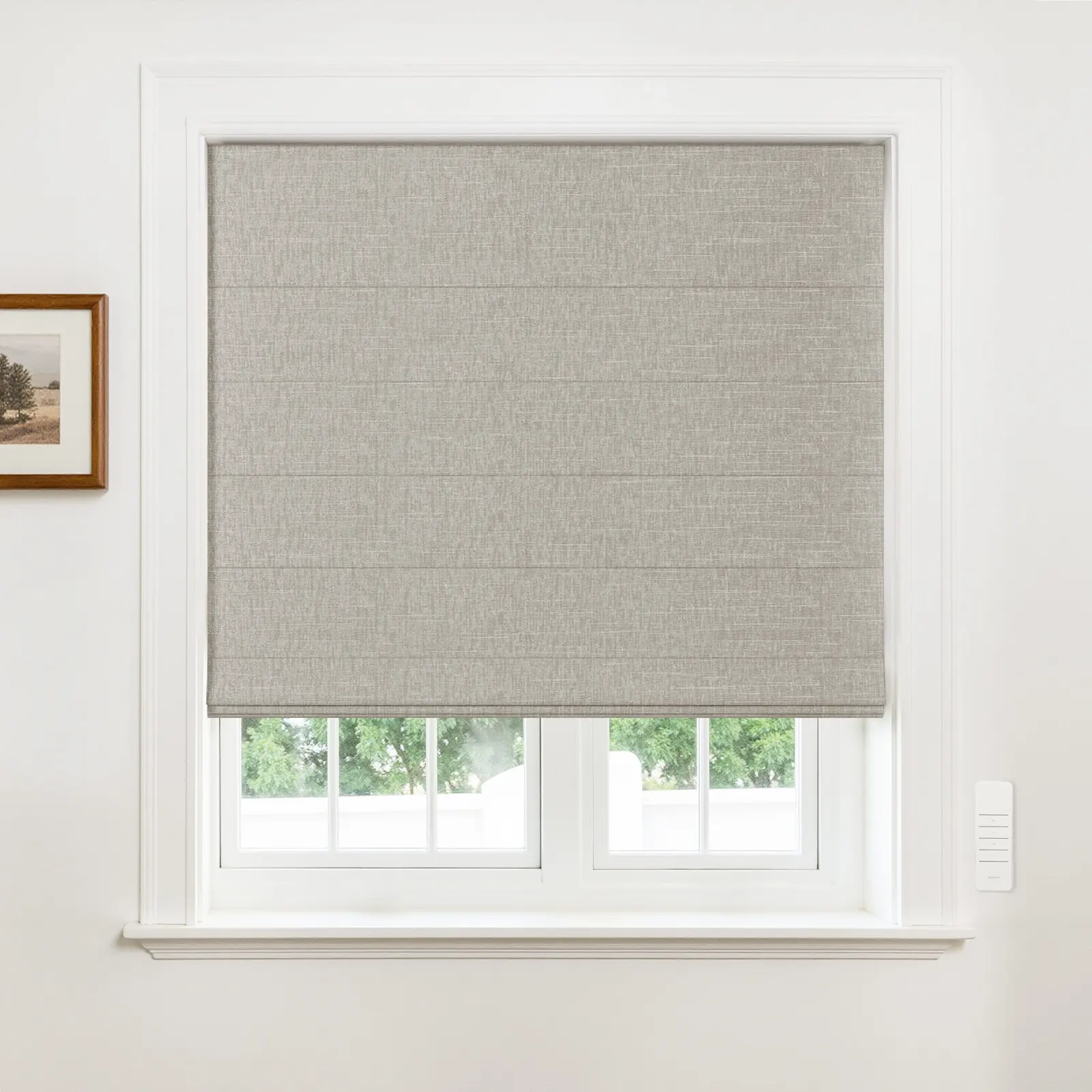 Alvin Motorized Blackout Boutique Roman Shade - Image 13
