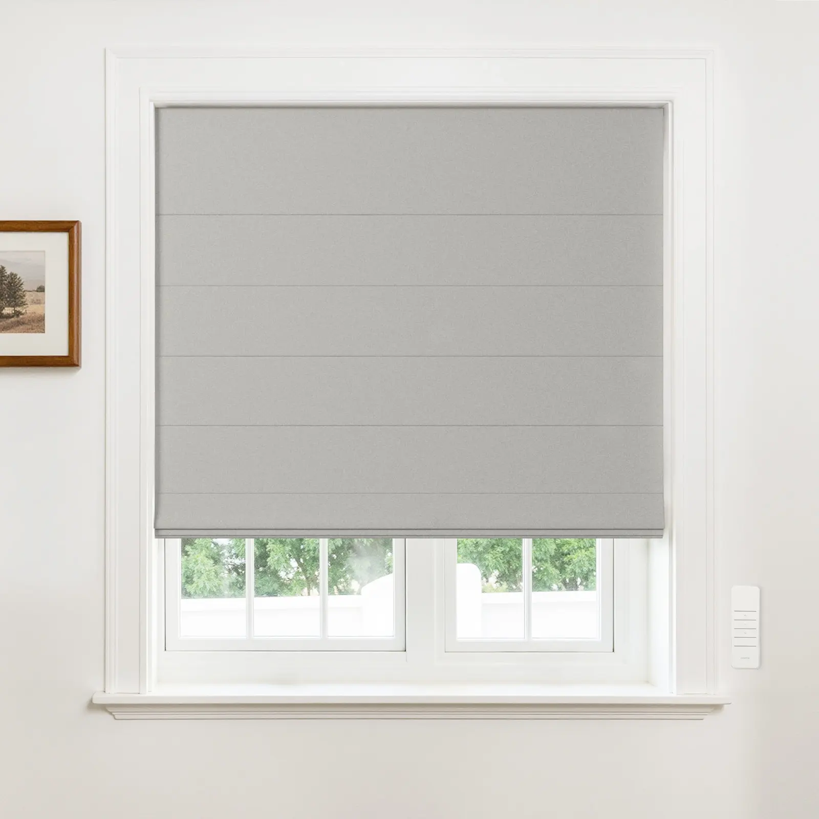 Alvin Motorized Blackout Boutique Roman Shade - Image 6