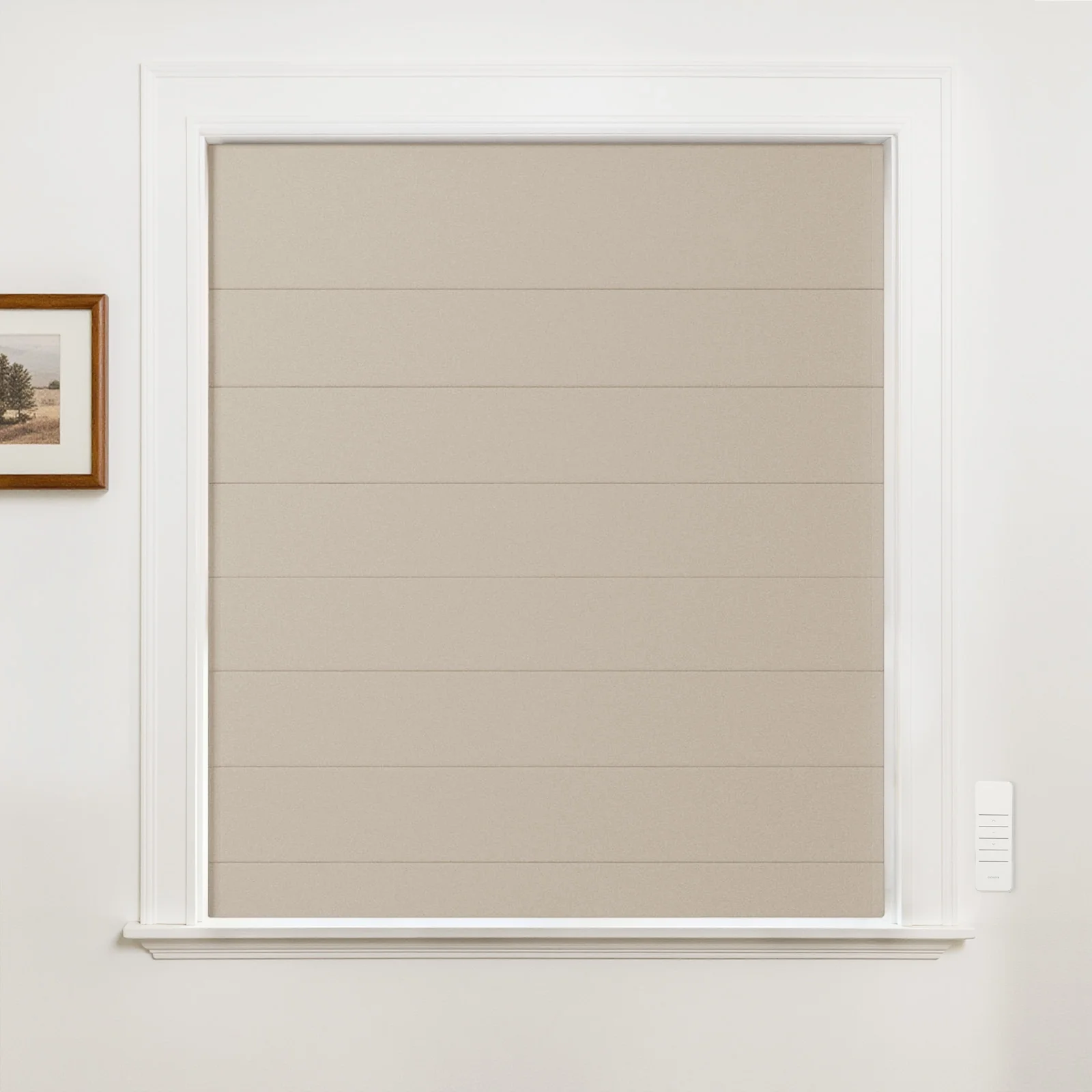 Alvin Motorized Blackout Boutique Roman Shade - Image 9