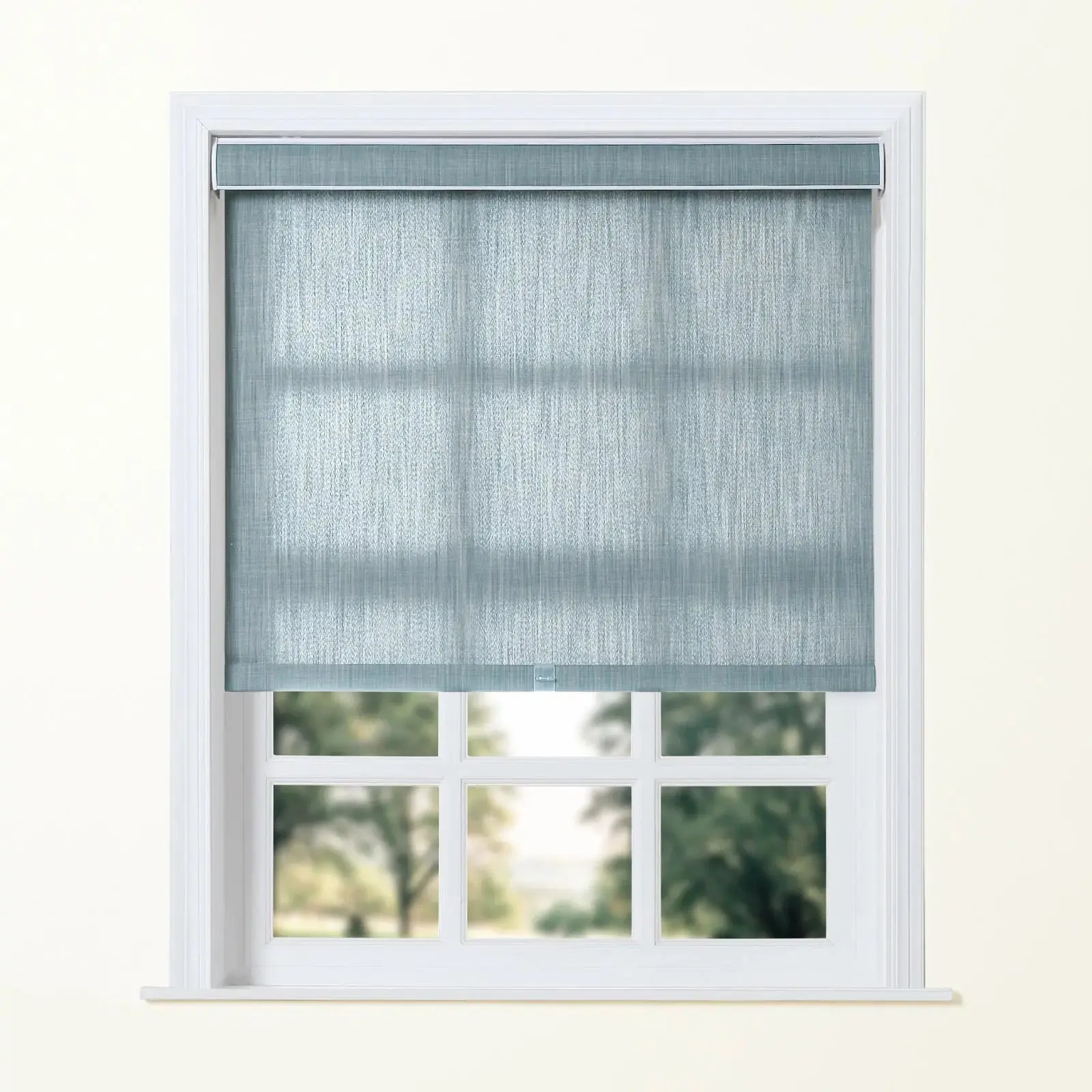 Alvin Motorized Linen Light Filtering Roller Shade - Image 8