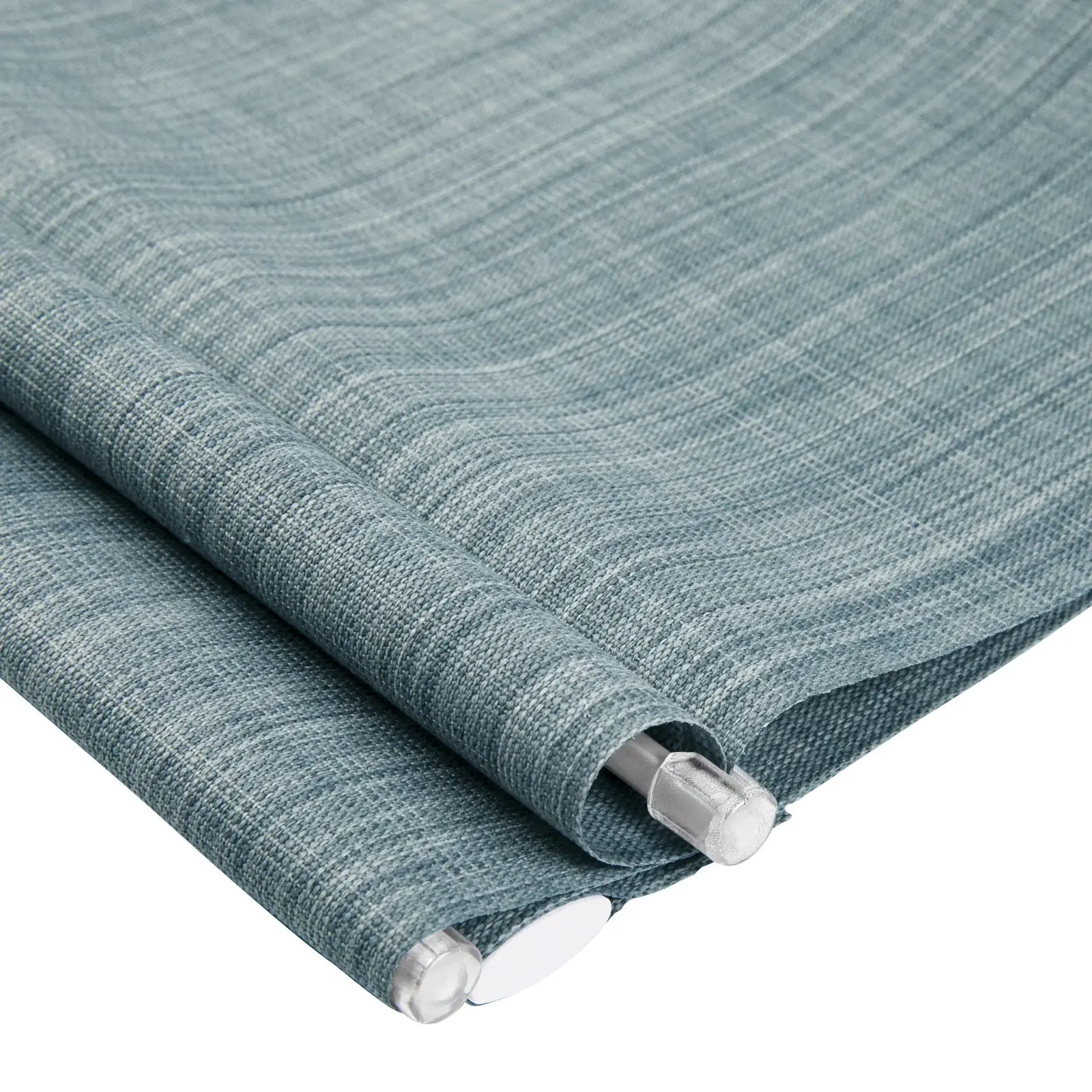 Alvin Motorized Linen Light Filtering Roman Shade - Image 9