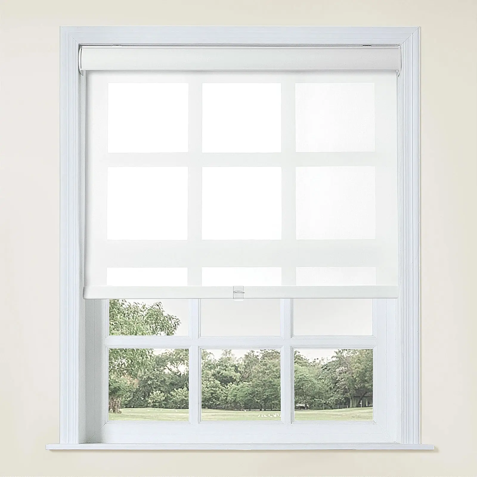 Alvin Motorized Sheer Light Filtering Roller Shade - Image 3