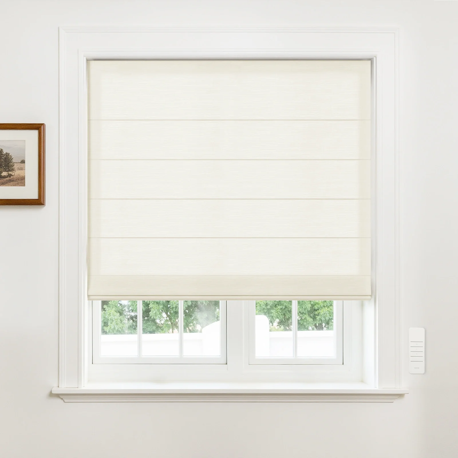 Alvin Motorized Sheer Light Filtering Roman Shade - Image 29