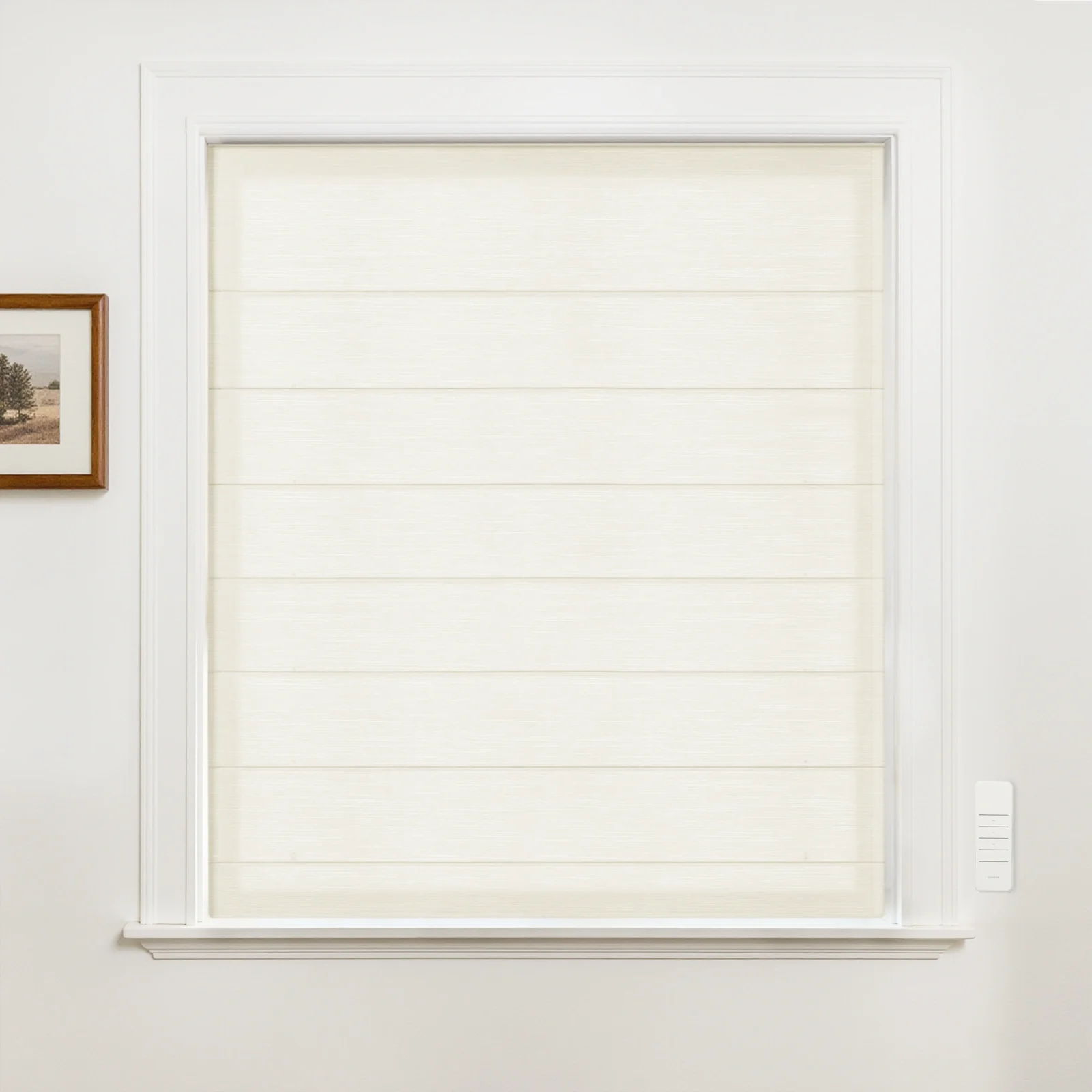 Alvin Motorized Sheer Light Filtering Roman Shade - Image 34