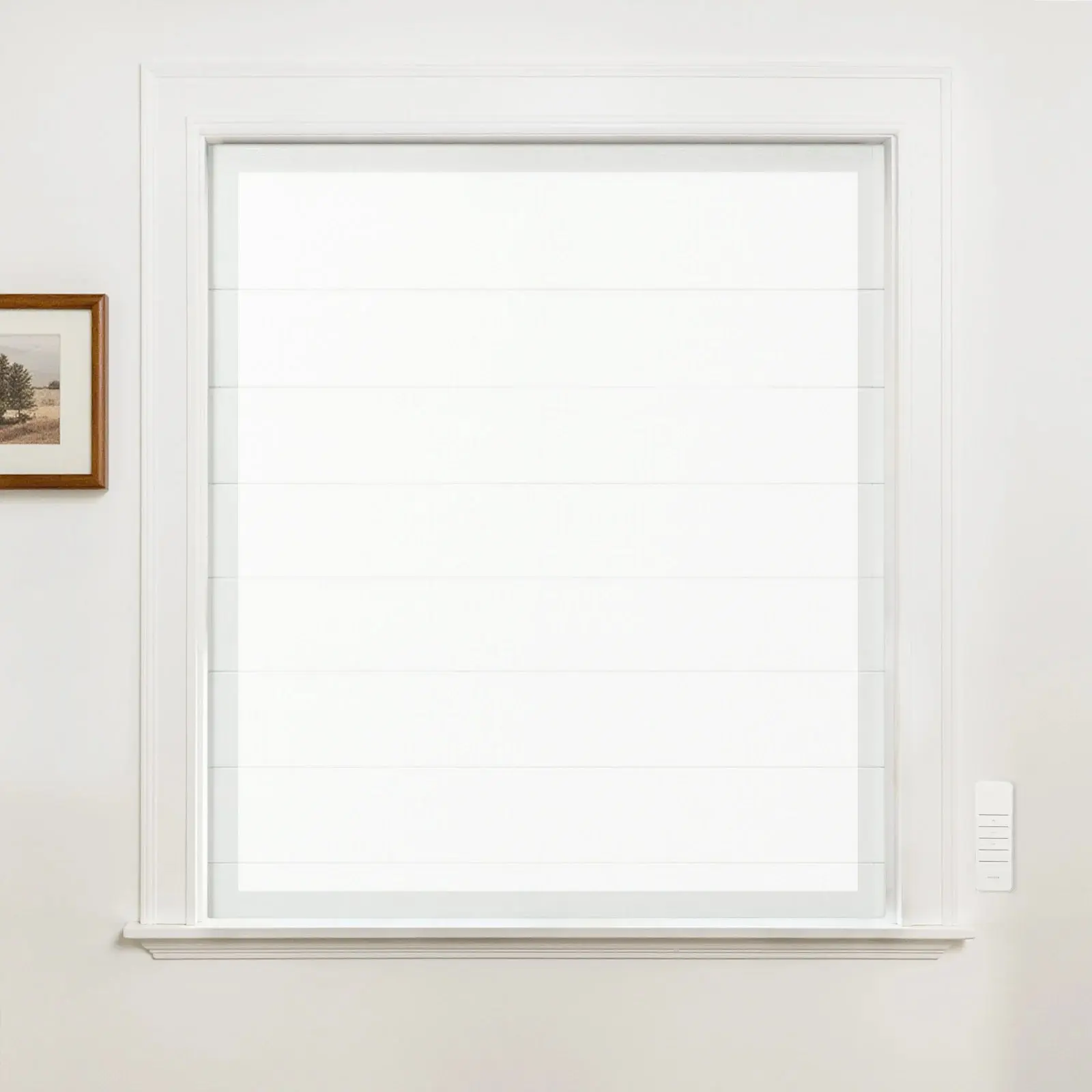 Alvin Motorized Sheer Light Filtering Roman Shade - Image 37