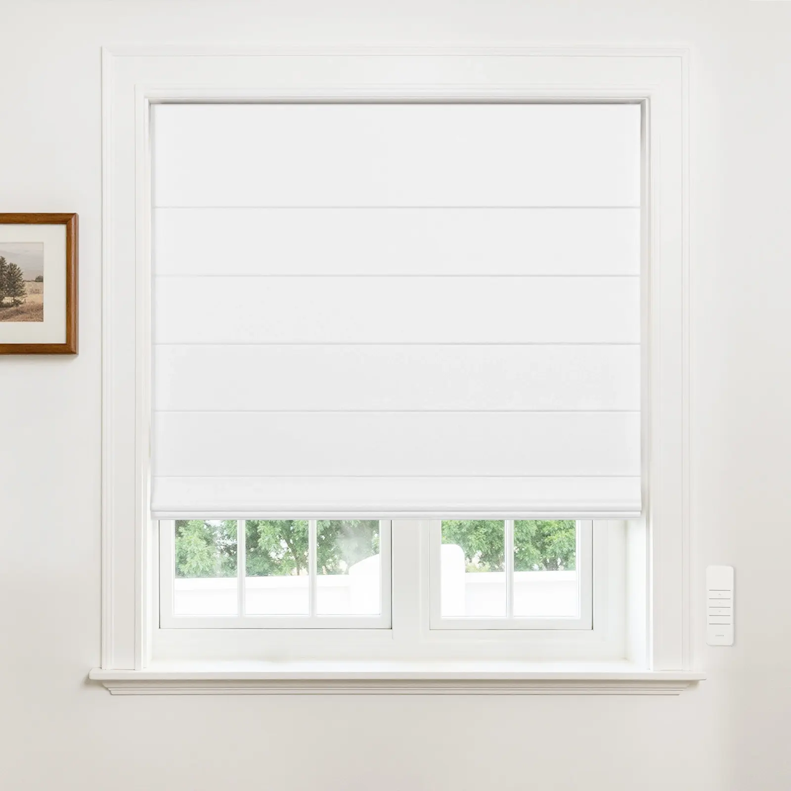 Alvin Motorized Waterproof Blackout Roman Shade - Image 10