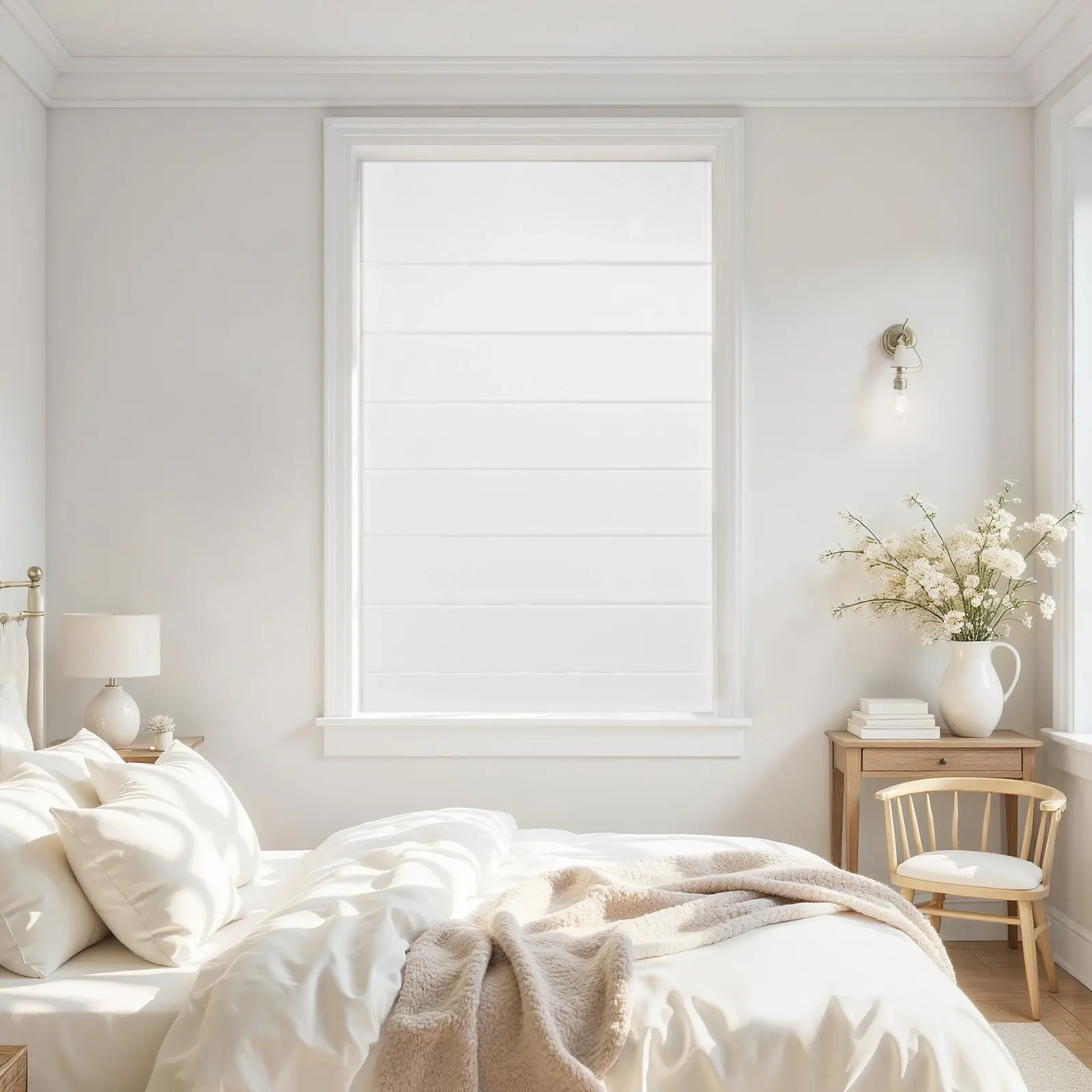 Alvin Motorized Waterproof Blackout Roman Shade - Image 13