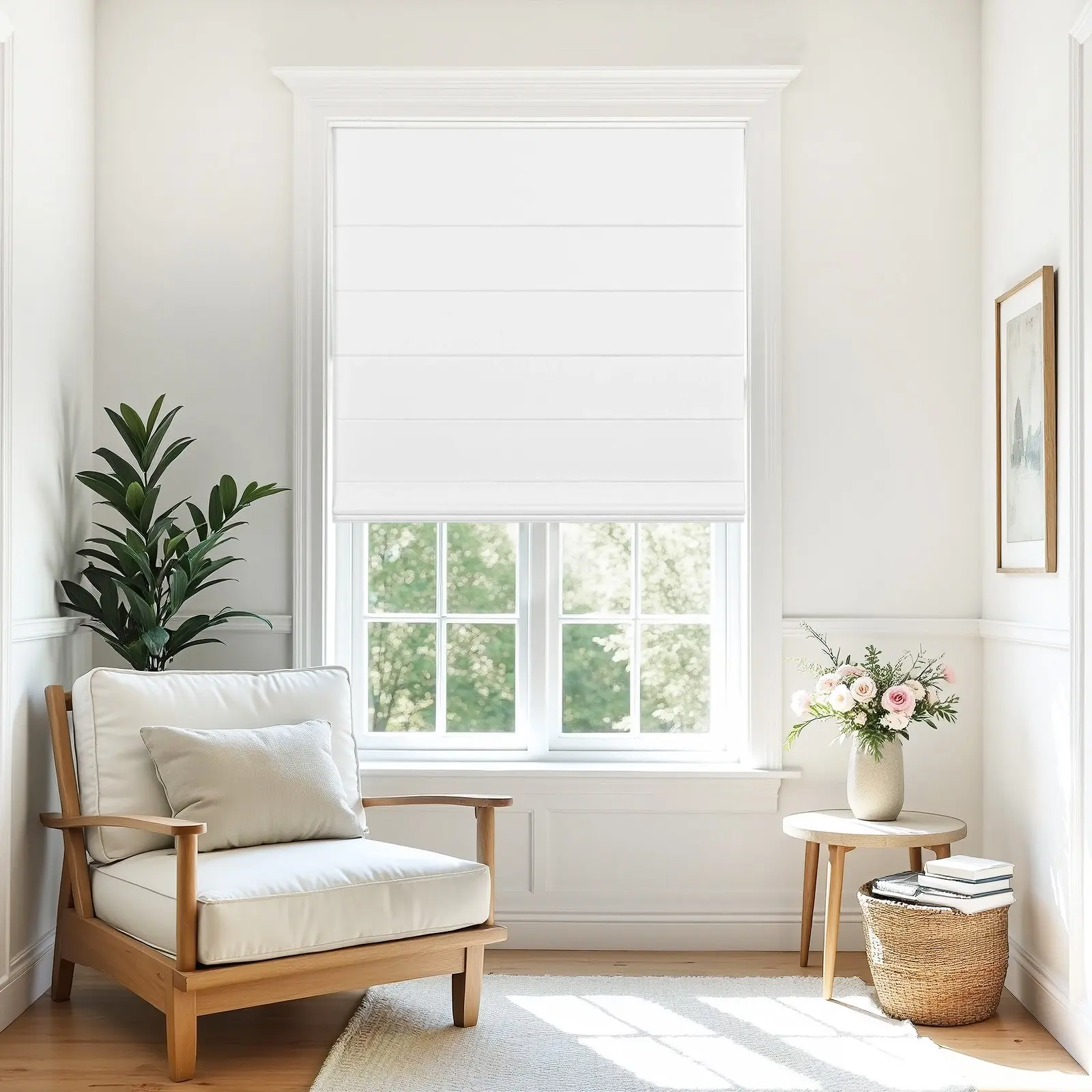 Alvin Motorized Waterproof Blackout Roman Shade - Image 14