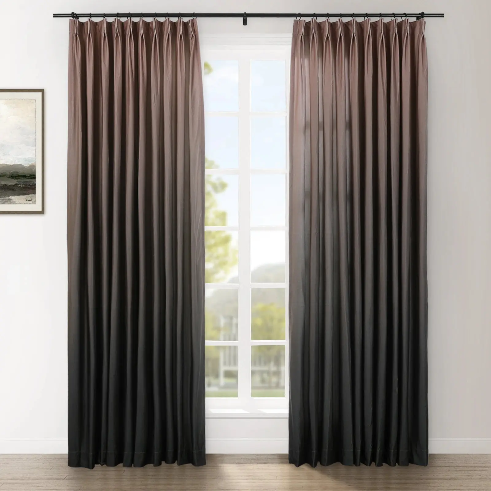 Amy Switzer Printed Velvet Pleated Drapery - Image 115