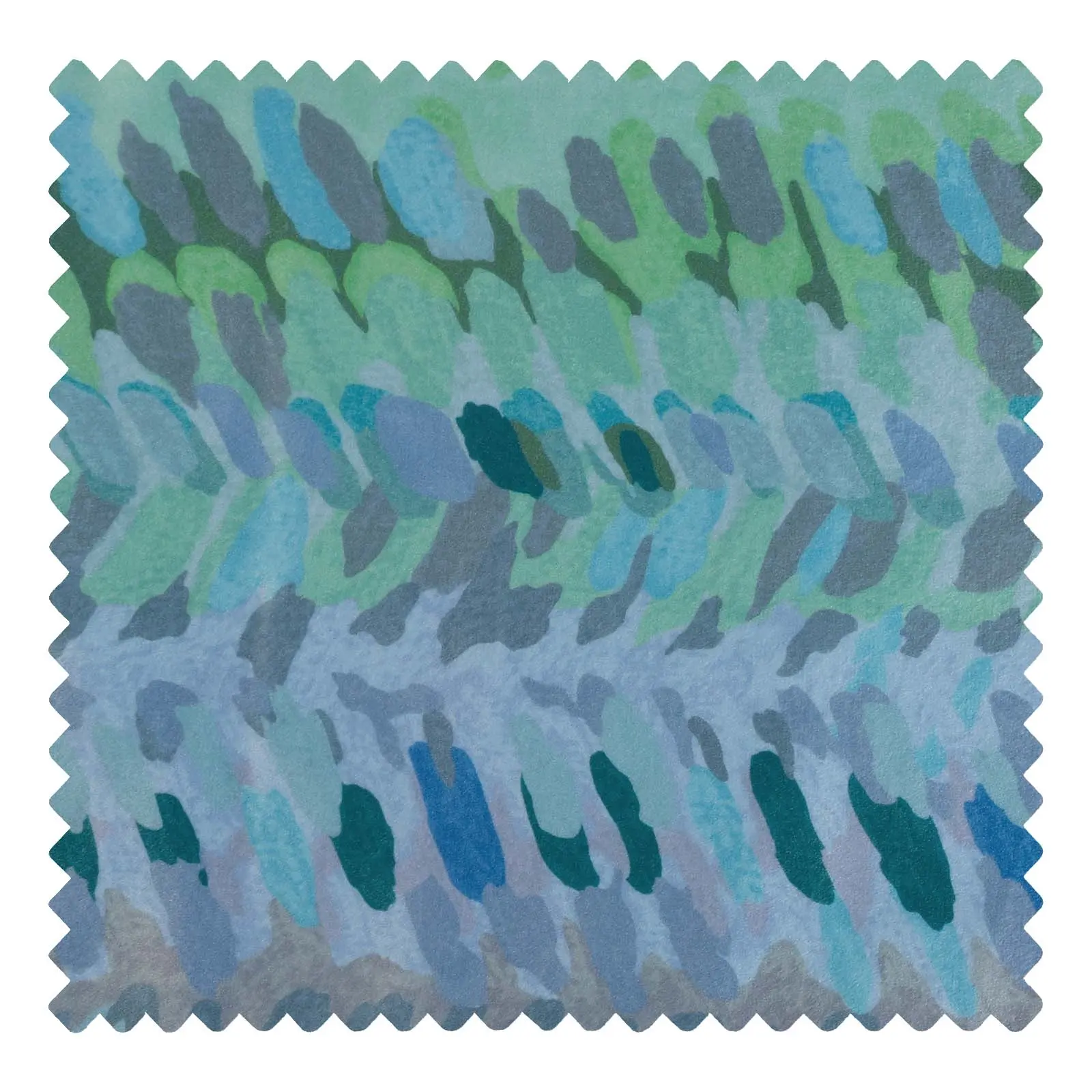 Amy Switzer Printed Velvet Pleated Drapery - Image 12