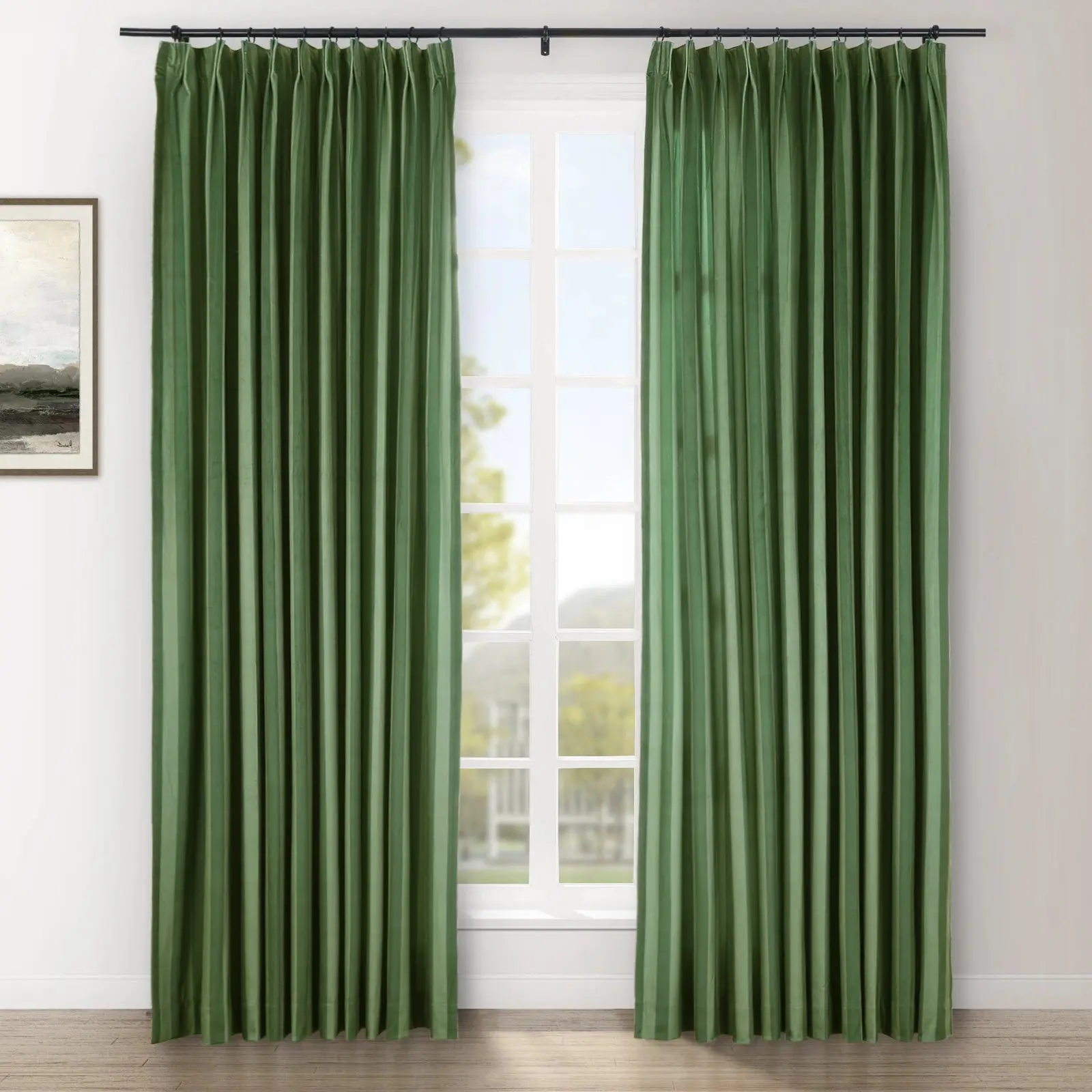 Amy Switzer Printed Velvet Pleated Drapery - Image 56