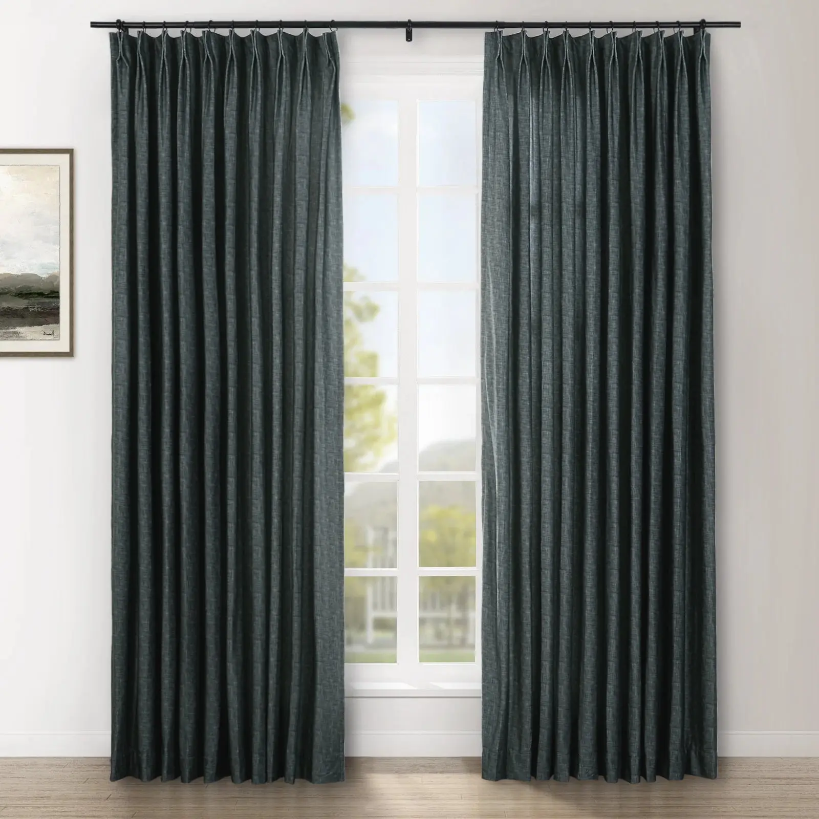 Amy Switzer Printed Velvet Pleated Drapery - Image 97