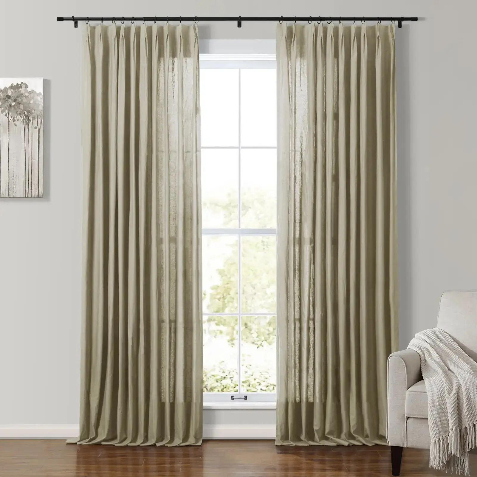 Andy 100% Cotton Drapery Pleated - Image 13