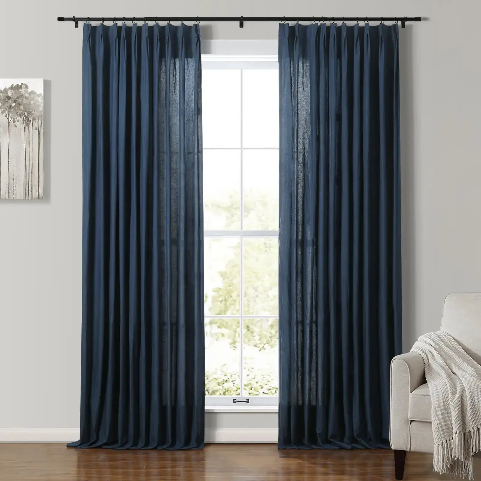 Andy 100% Cotton Drapery Pleated - Image 15