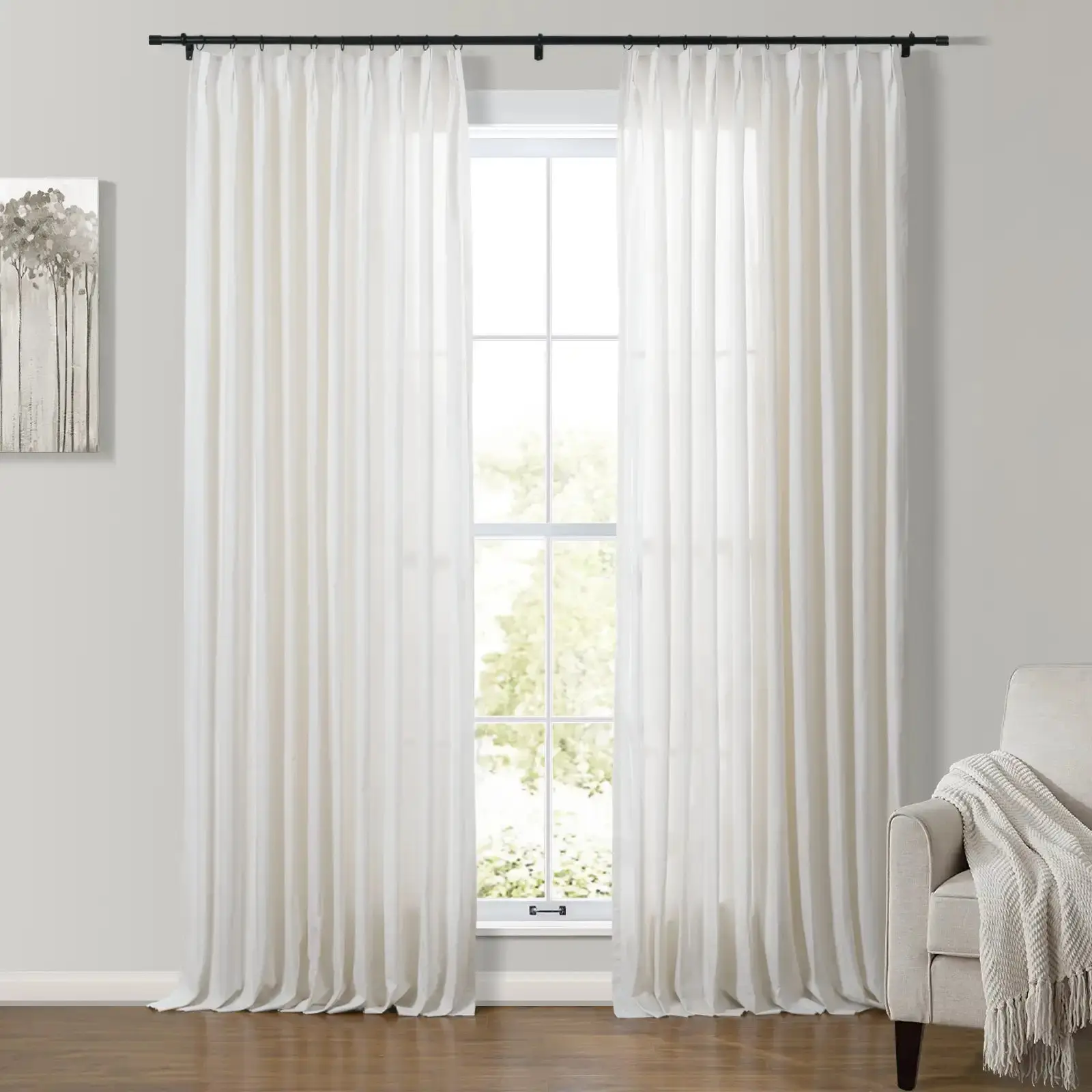 Andy 100% Cotton Drapery Pleated - Image 18