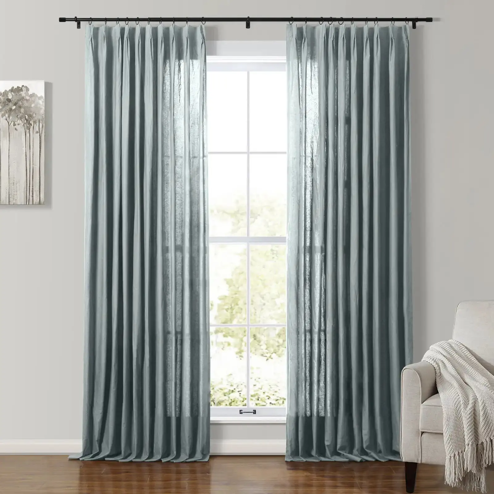 Andy 100% Cotton Drapery Pleated - Image 3