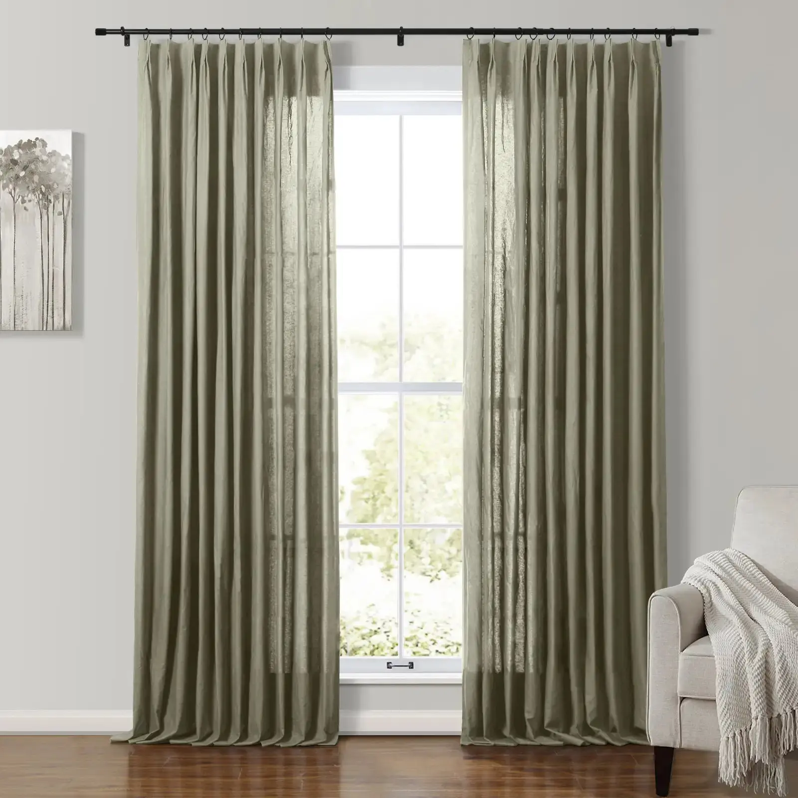 Andy 100% Cotton Drapery Pleated - Image 9