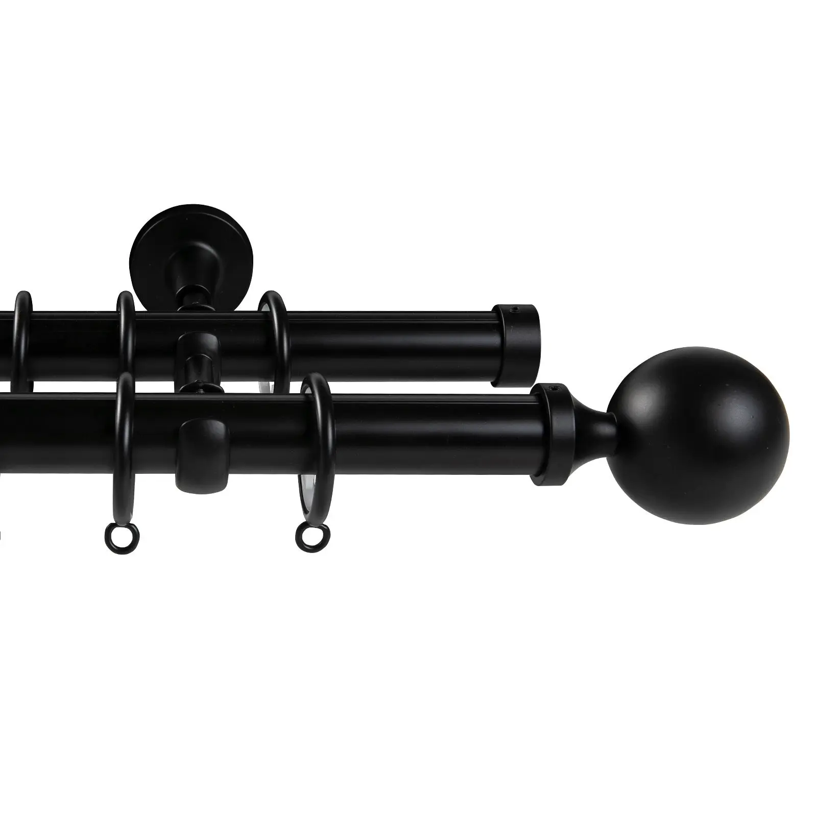 Arno Double Decorative Curtain Rod with Rings - Image 17
