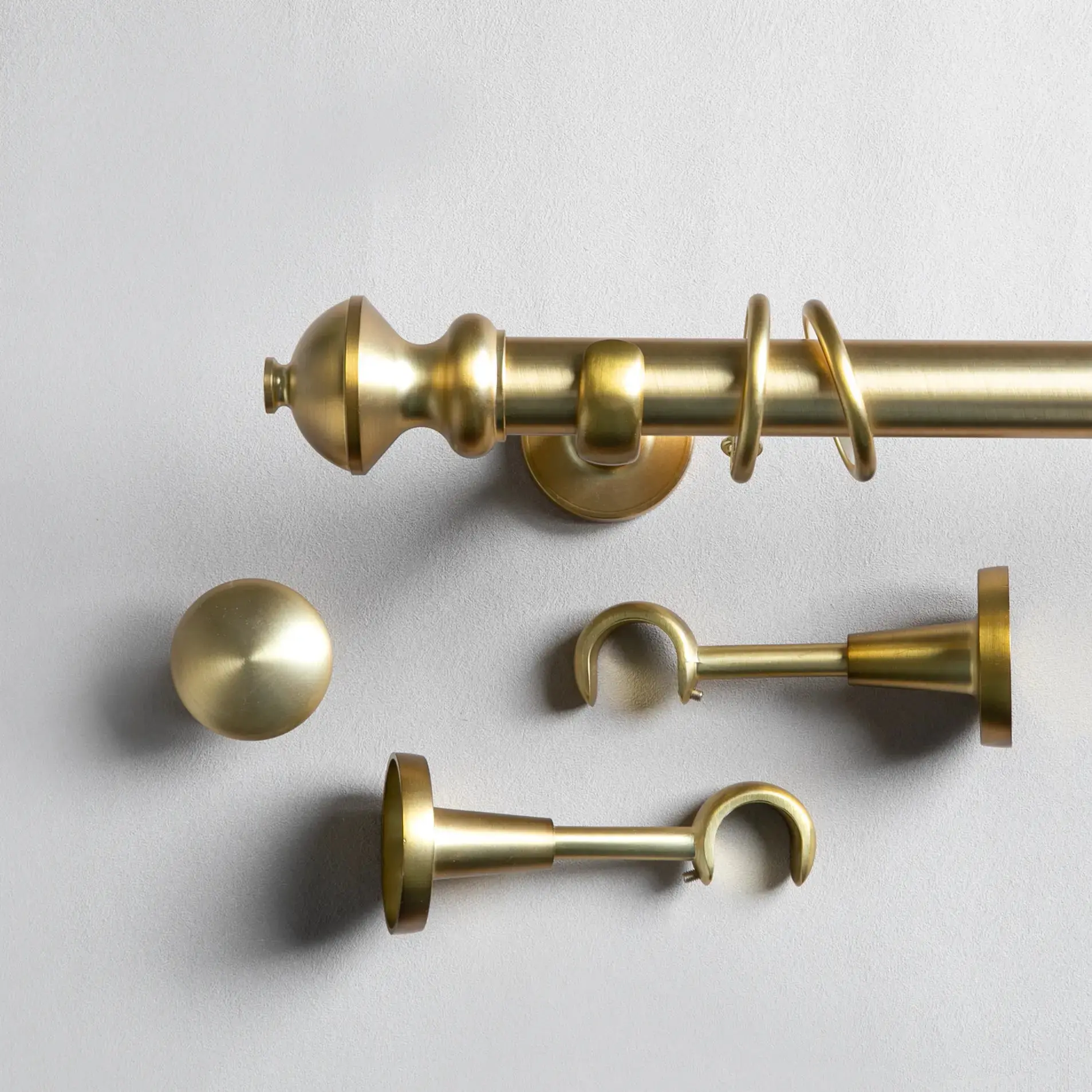 Arno Single Decorative Curtain Rod with Rings - Image 15
