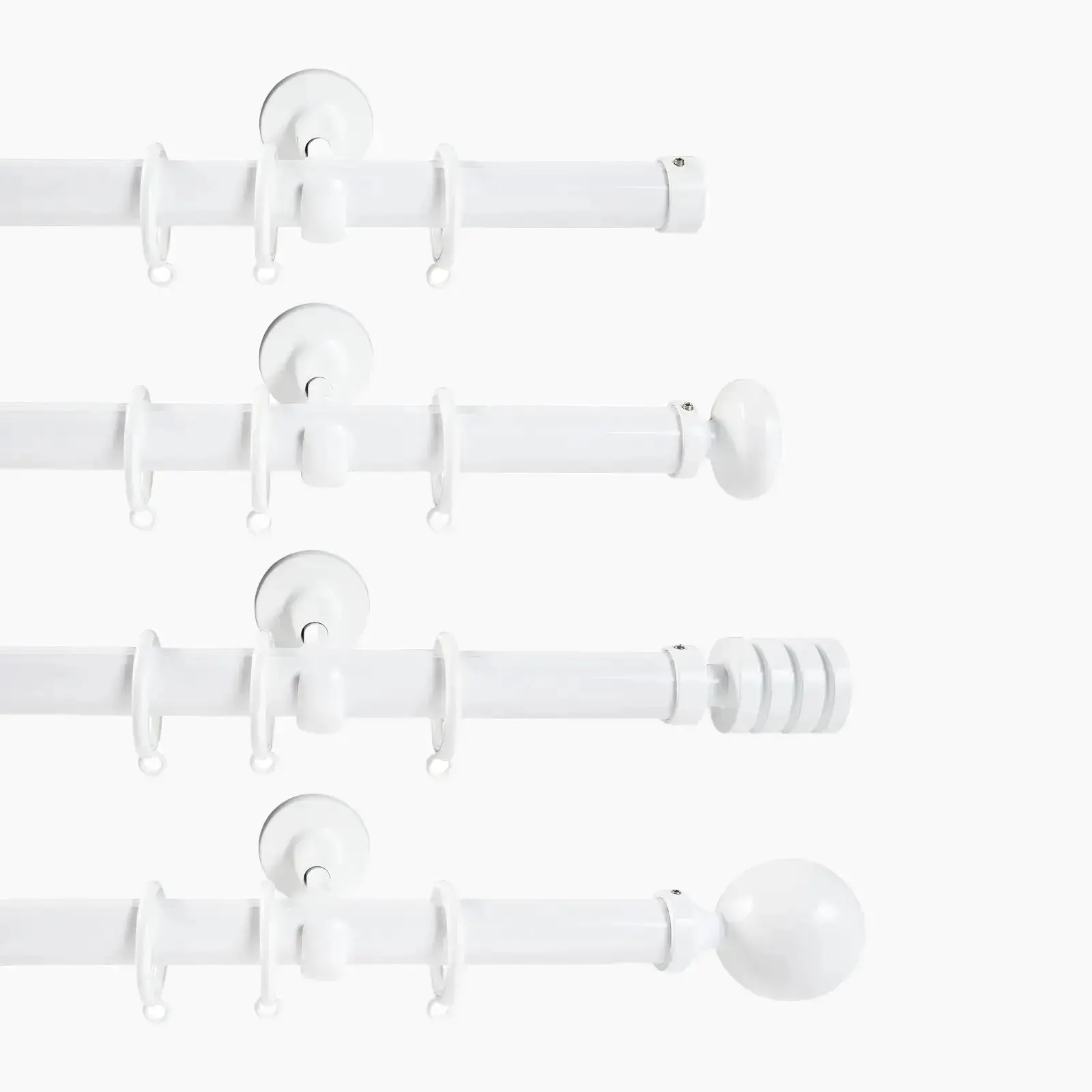 Arno Single Decorative Curtain Rod with Rings - Image 24