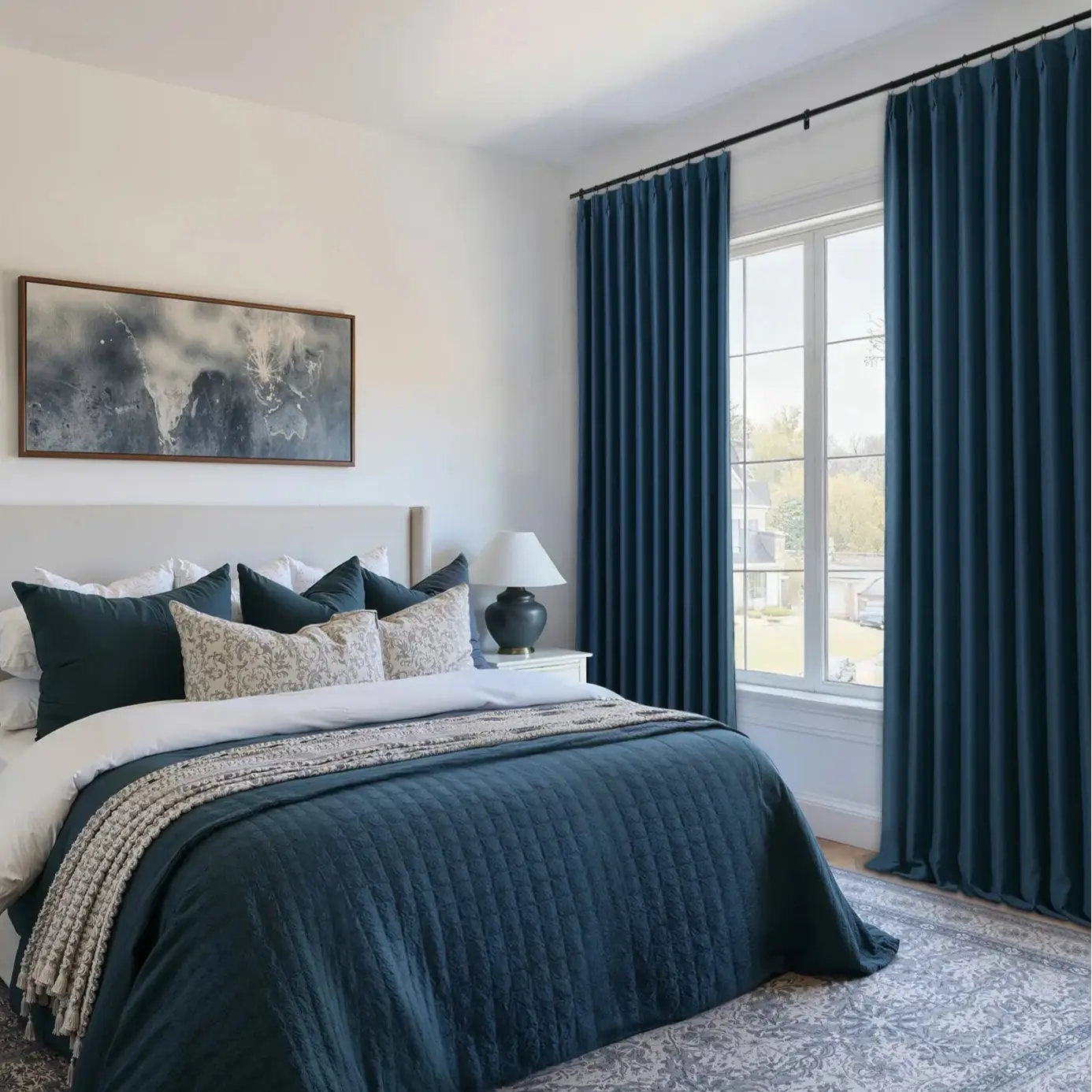 Atlanta 100% Blackout Curtain Pleated - Image 3