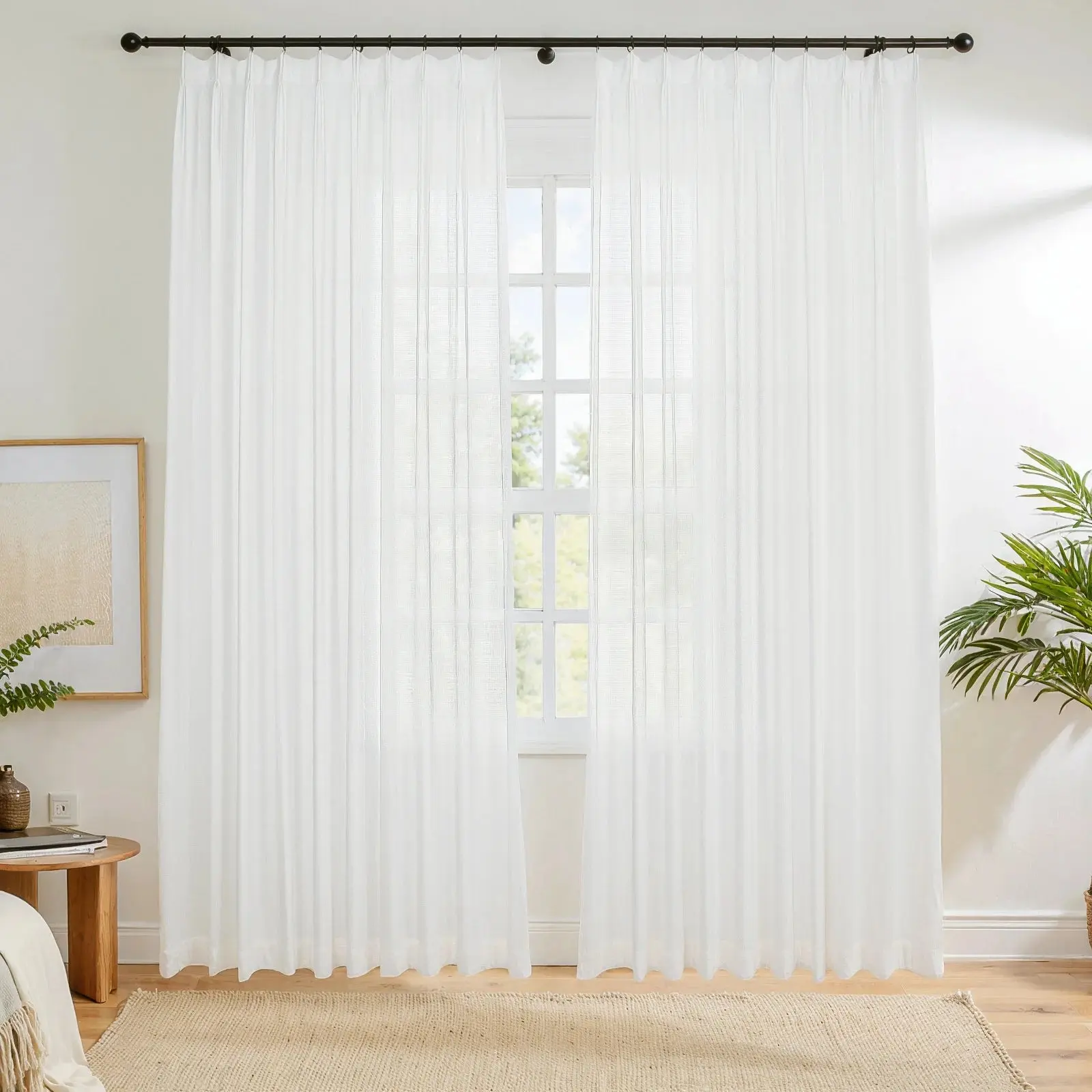 Bella Scratch Resistant Pet-Friendly Sheer Curtain Pleated - Image 11