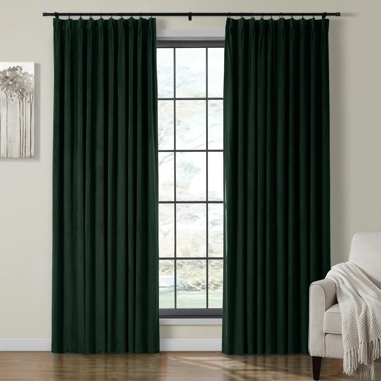 Birkin Velvet Curtain Pleated - Image 246