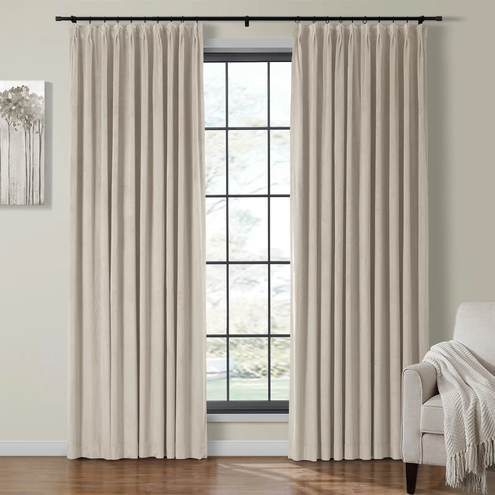 Birkin Velvet Curtain Pleated - Image 27
