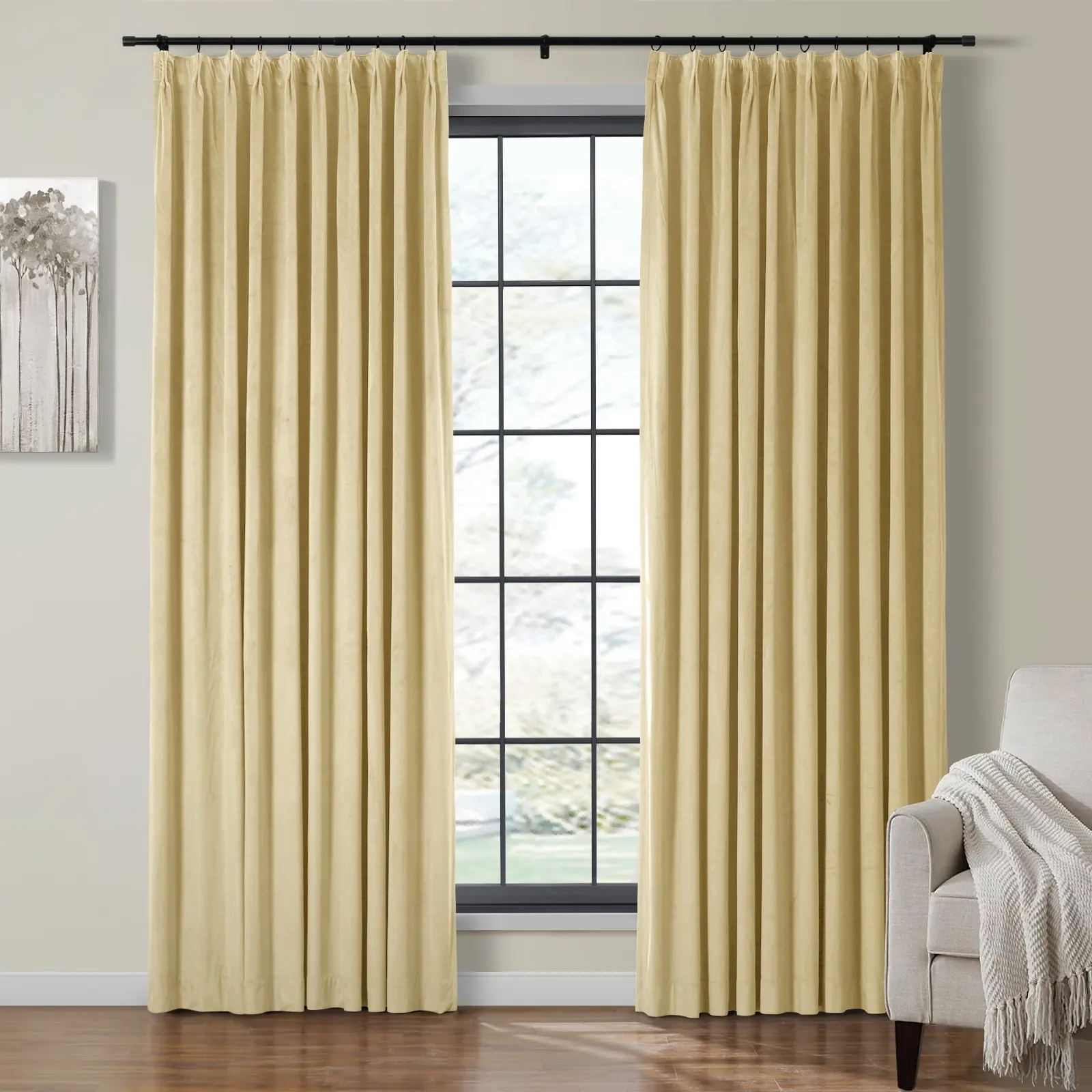 Birkin Velvet Curtain Pleated - Image 28