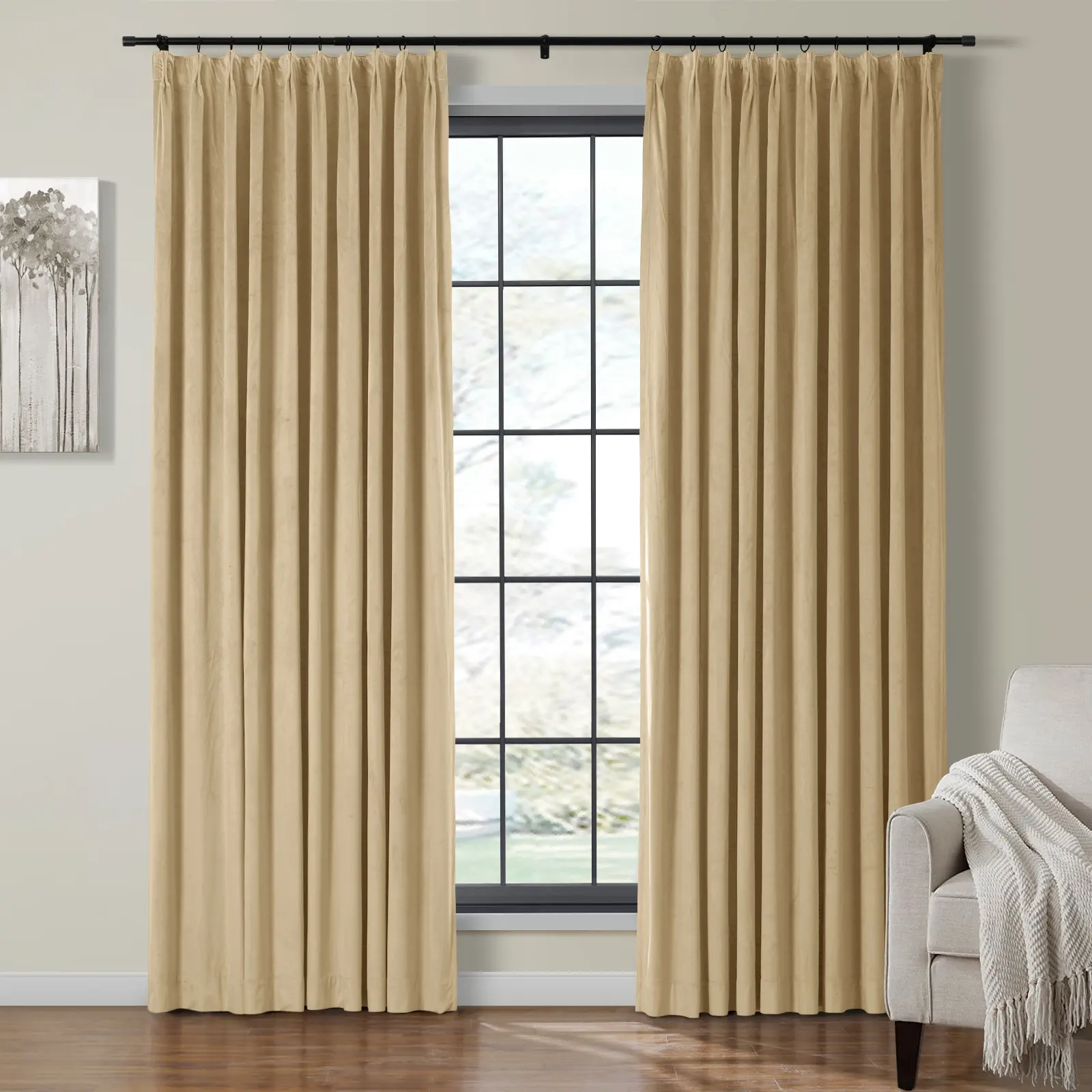 Birkin Velvet Curtain Pleated - Image 29