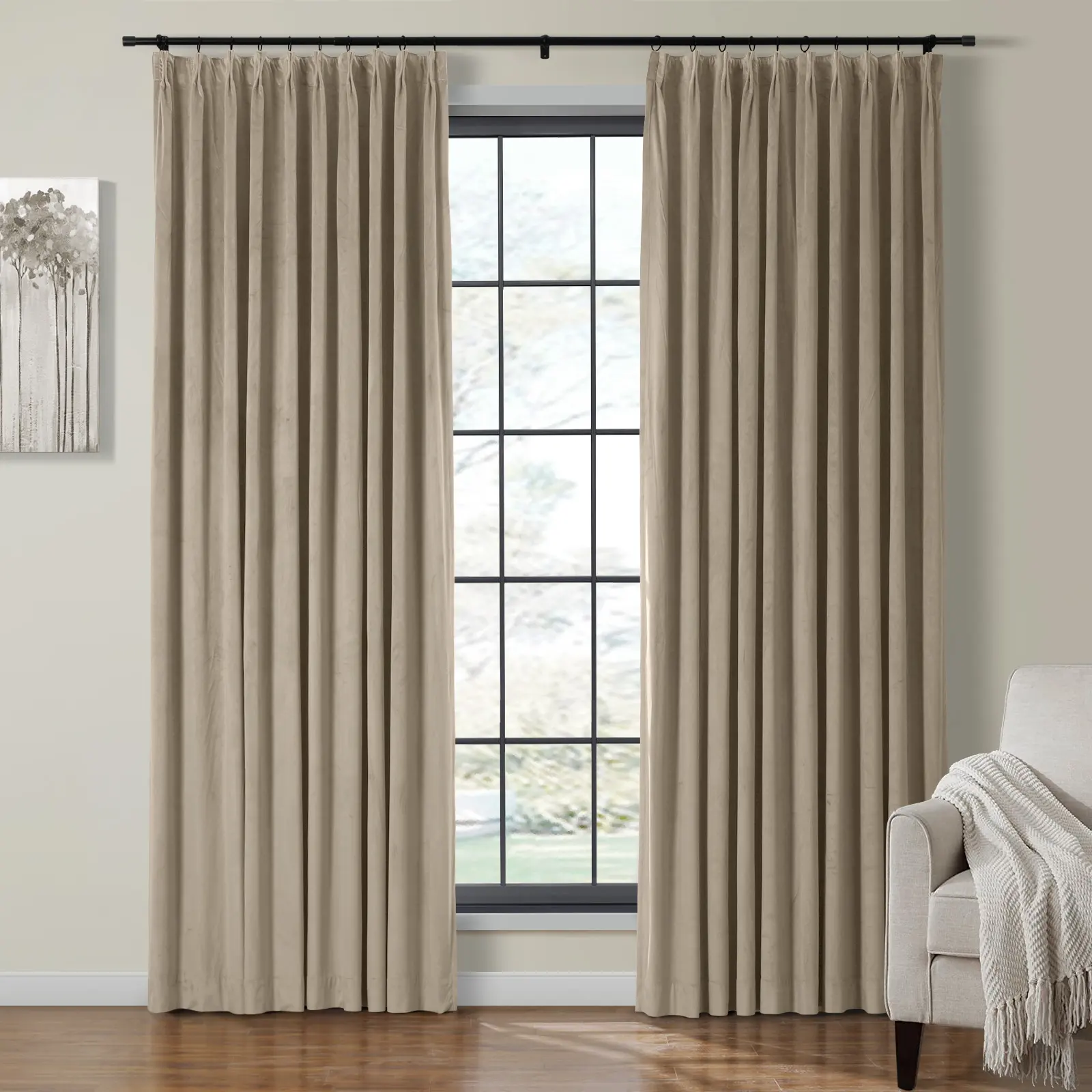 Birkin Velvet Curtain Pleated - Image 31