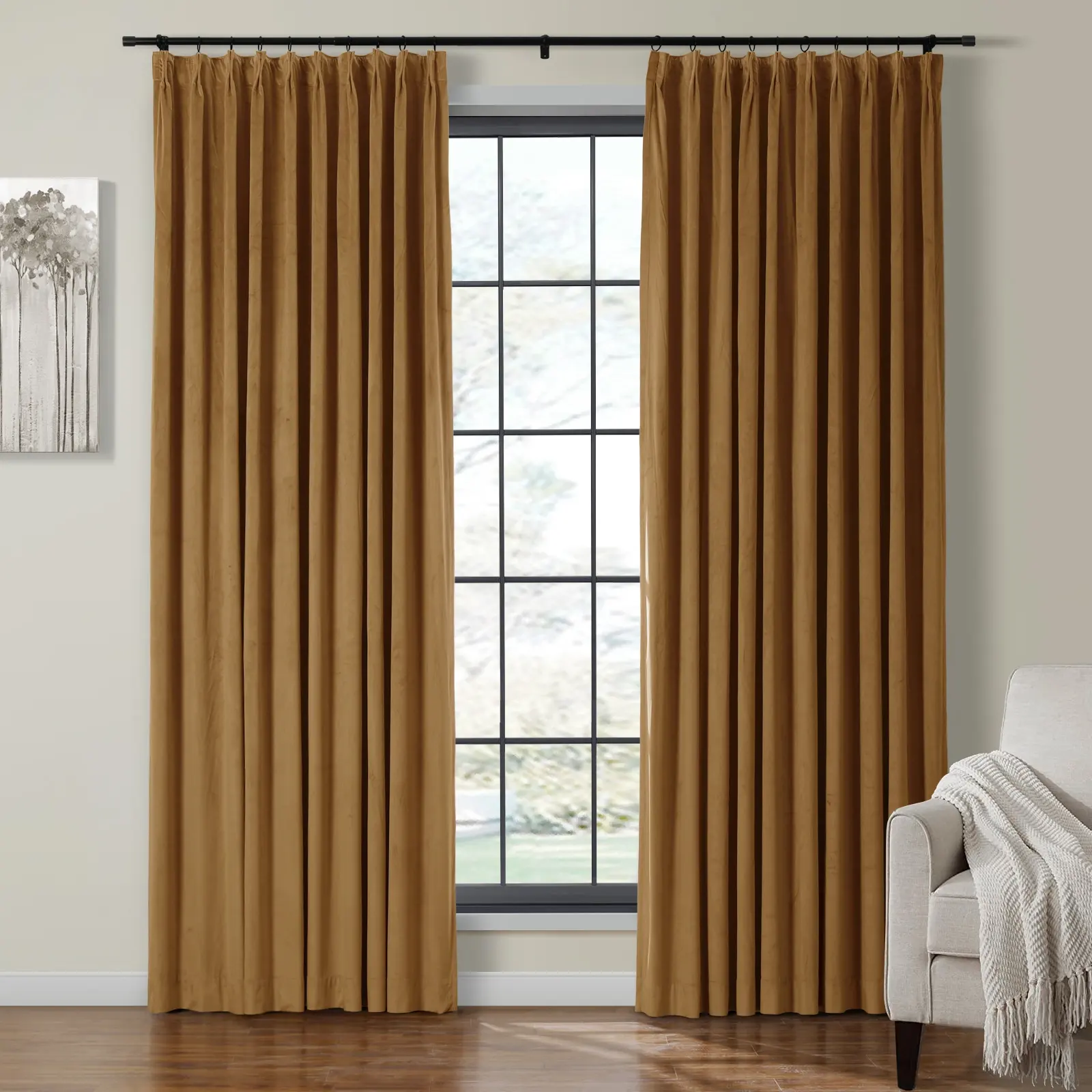 Birkin Velvet Curtain Pleated - Image 32