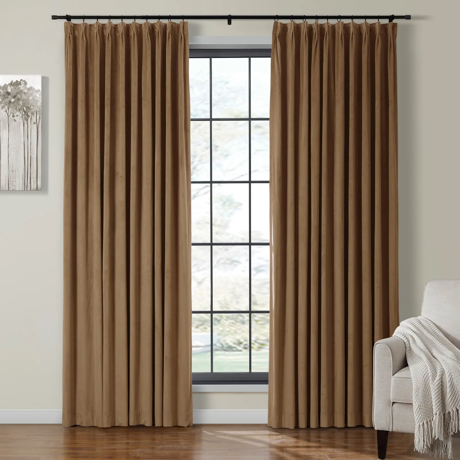 Birkin Velvet Curtain Pleated - Image 33