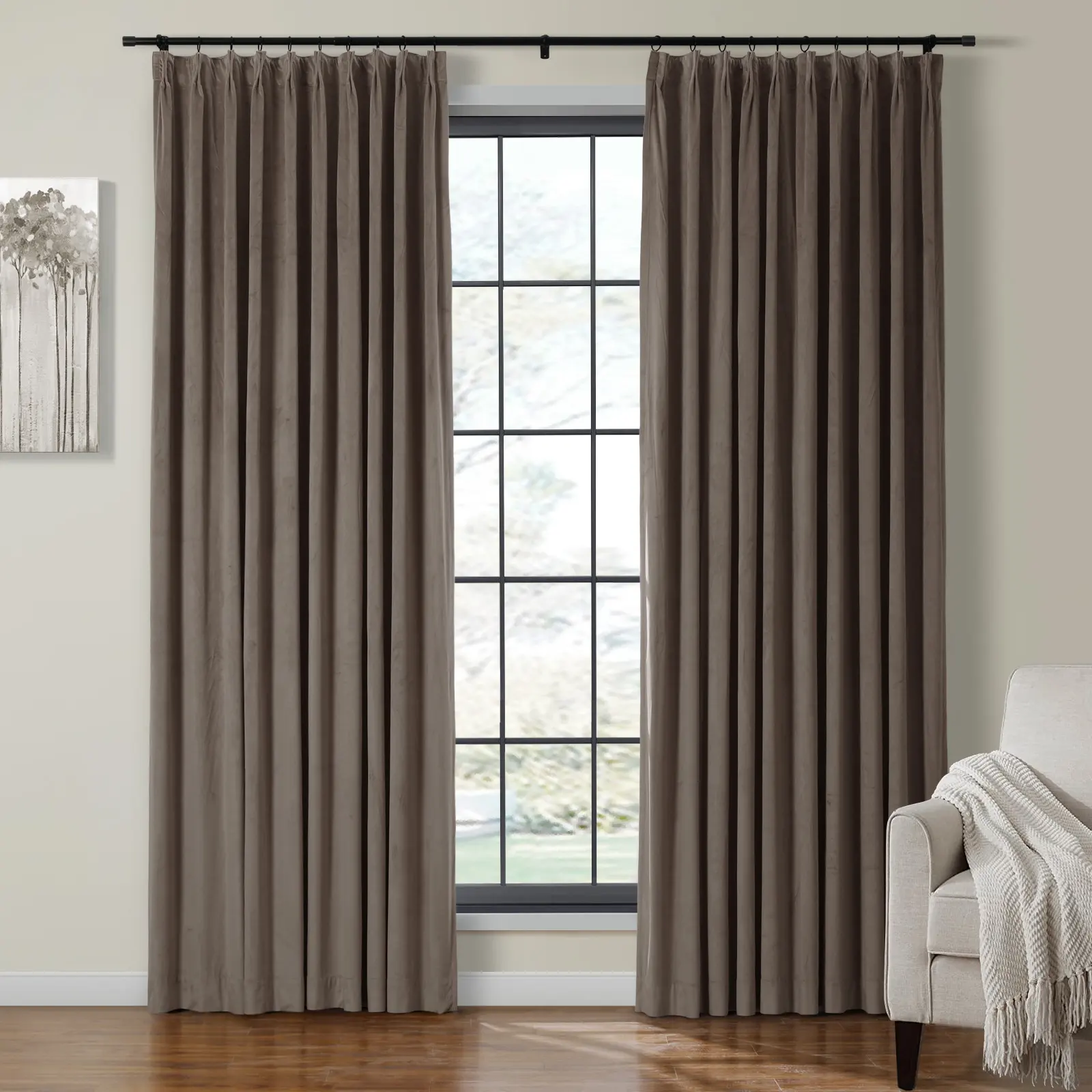 Birkin Velvet Curtain Pleated - Image 34