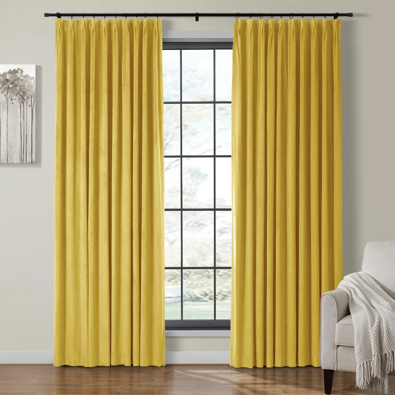 Birkin Velvet Curtain Pleated - Image 35