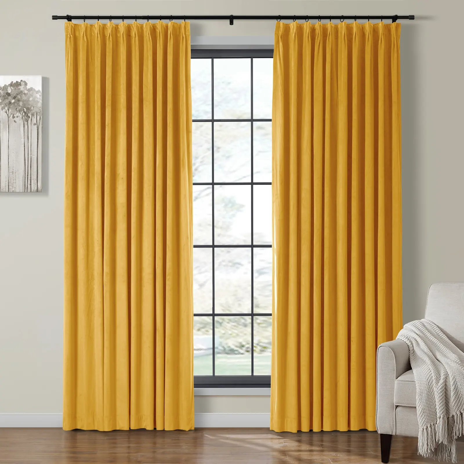 Birkin Velvet Curtain Pleated - Image 36