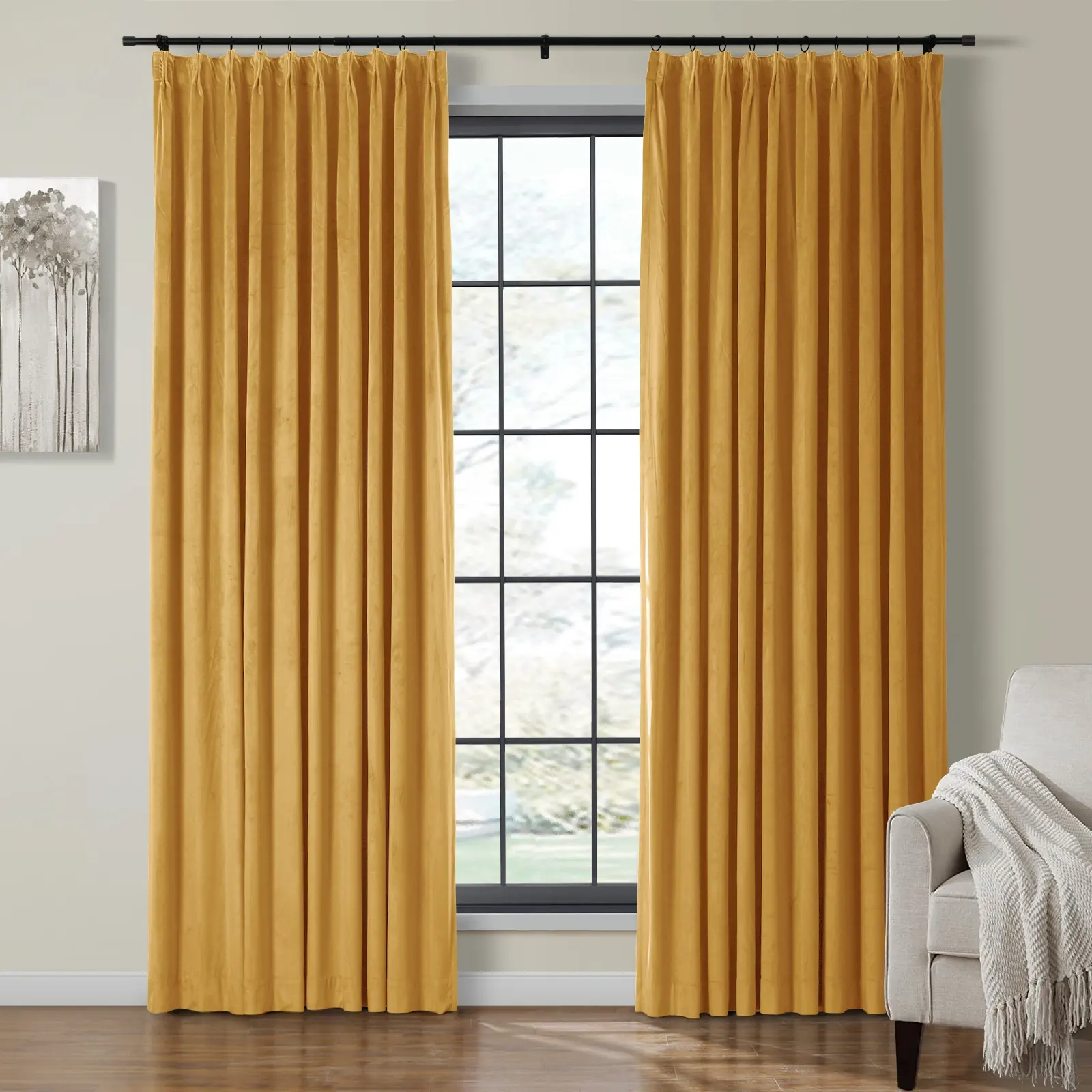 Birkin Velvet Curtain Pleated - Image 37