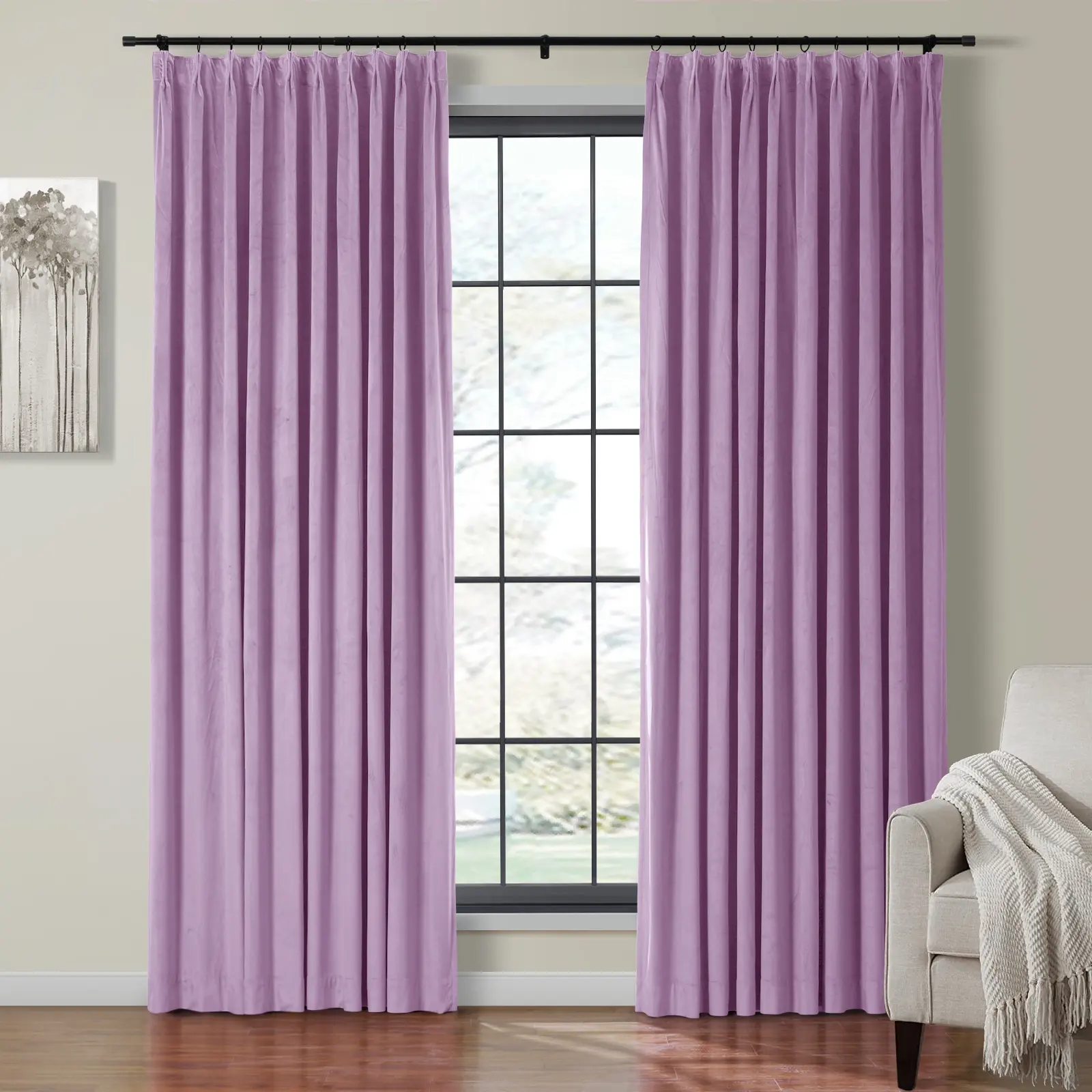 Birkin Velvet Curtain Pleated - Image 38