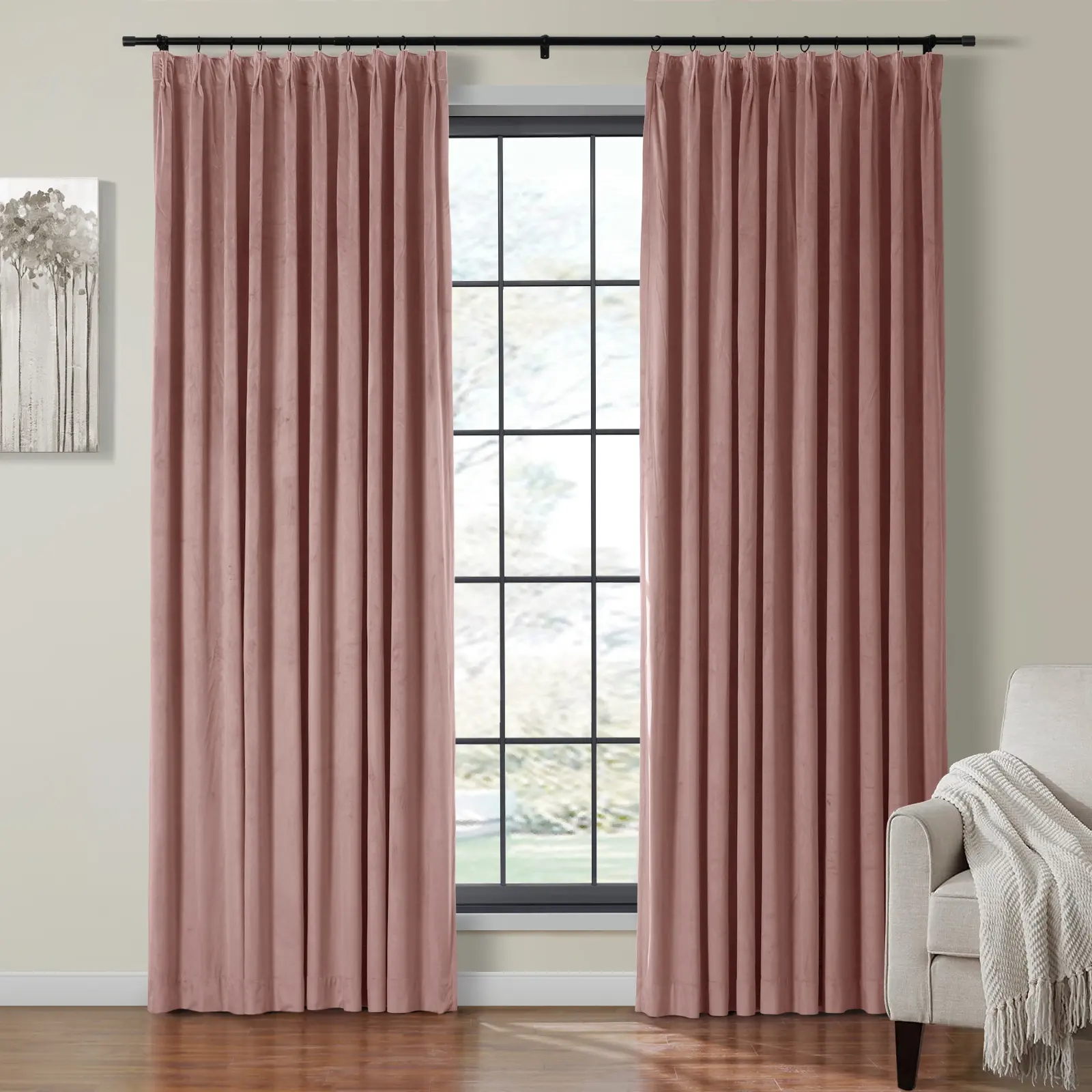 Birkin Velvet Curtain Pleated - Image 39