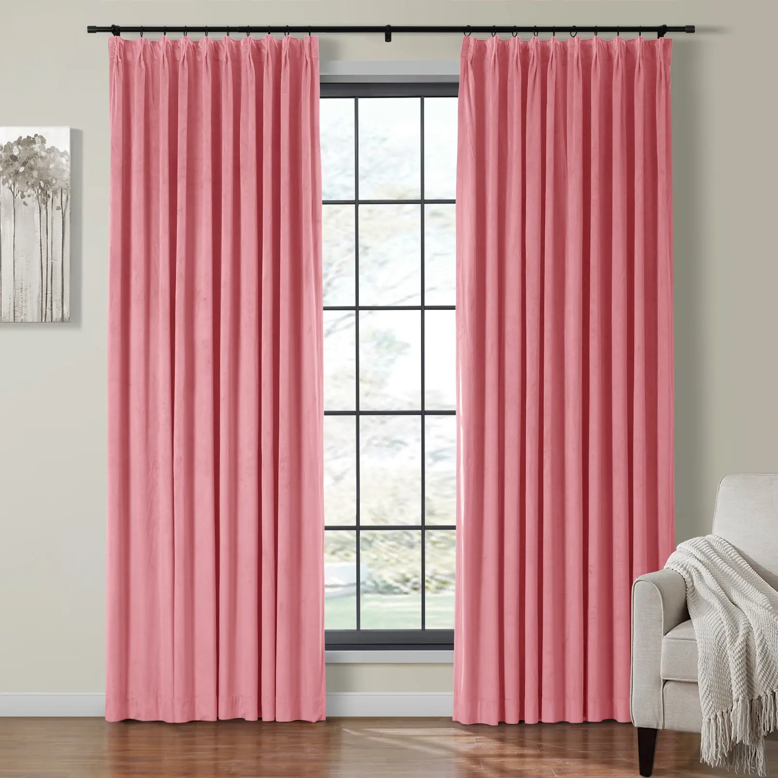 Birkin Velvet Curtain Pleated - Image 40