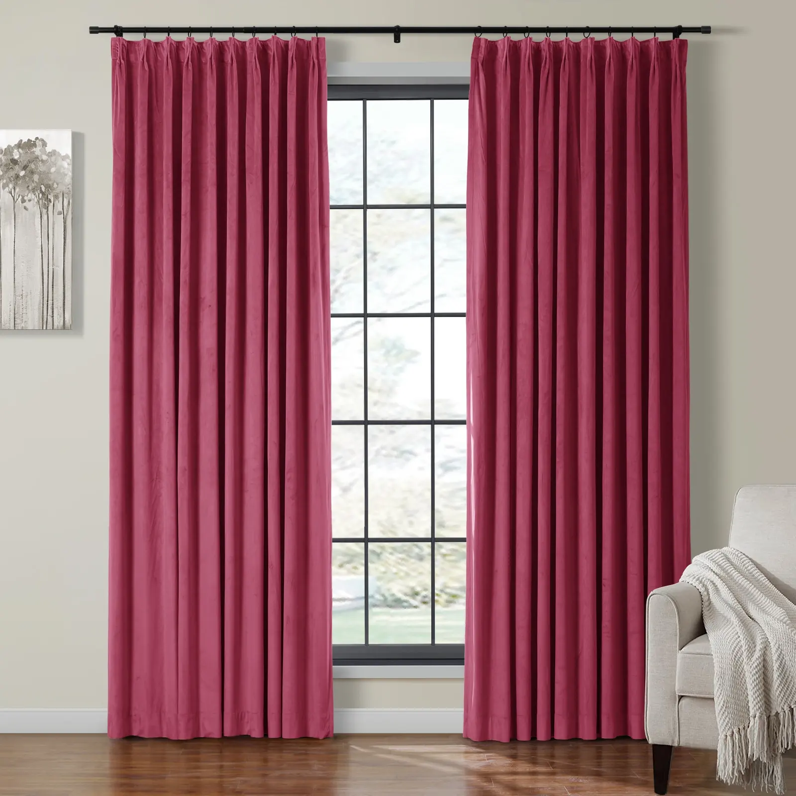 Birkin Velvet Curtain Pleated - Image 41