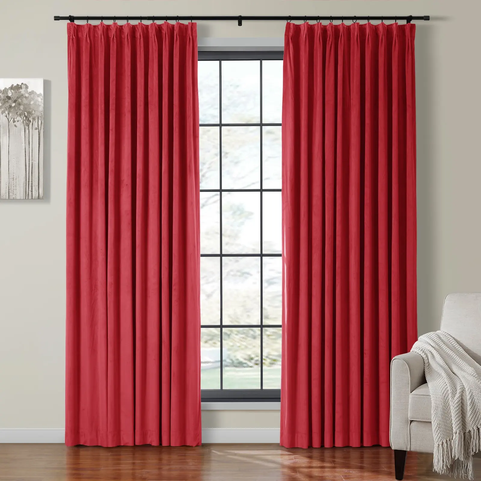 Birkin Velvet Curtain Pleated - Image 42