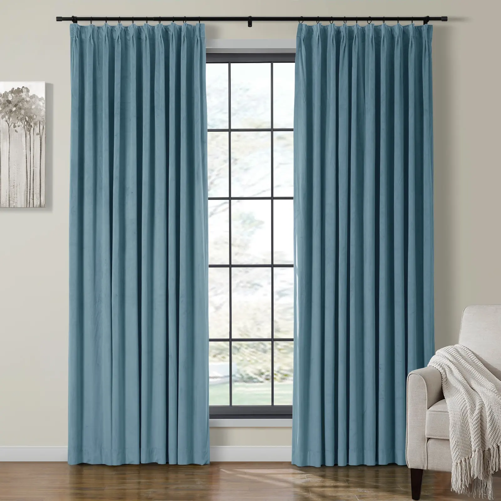 Birkin Velvet Curtain Pleated - Image 49