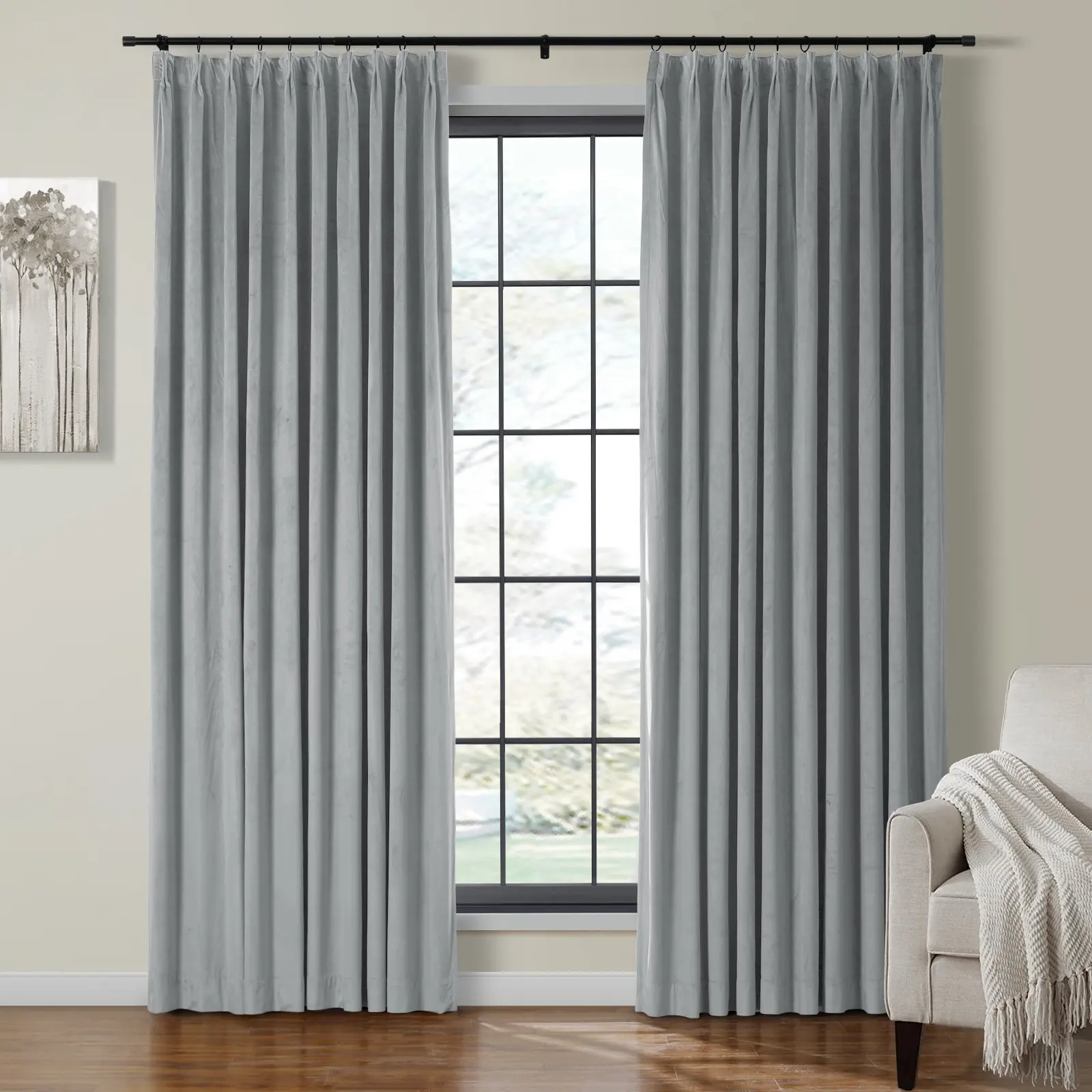 Birkin Velvet Curtain Pleated - Image 51