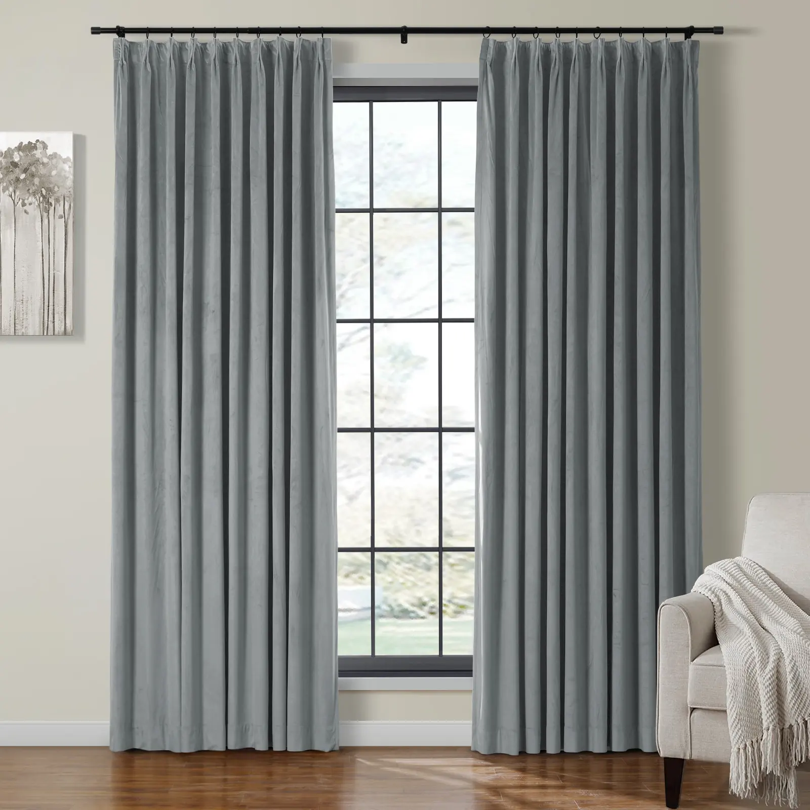 Birkin Velvet Curtain Pleated - Image 52