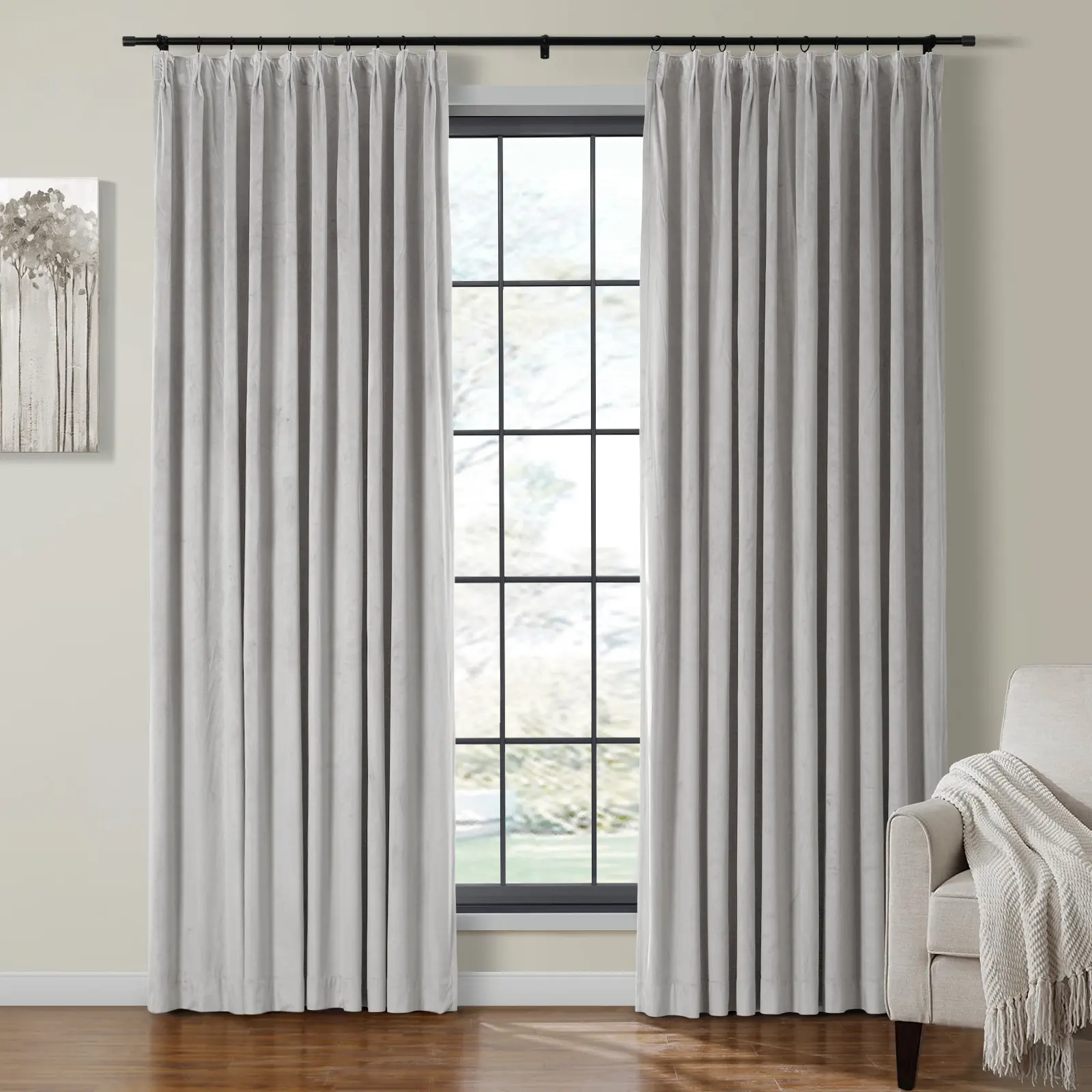 Birkin Velvet Curtain Pleated - Image 53
