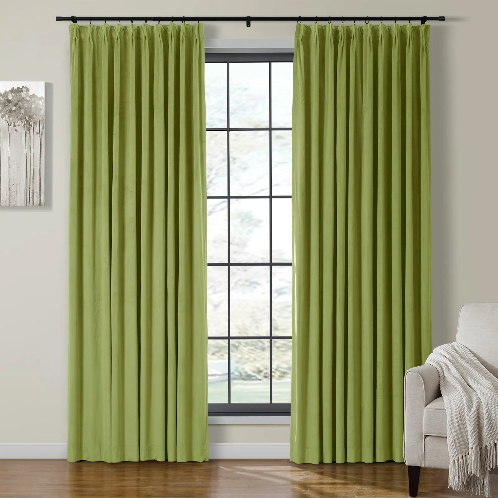 Birkin Velvet Curtain Pleated - Image 55