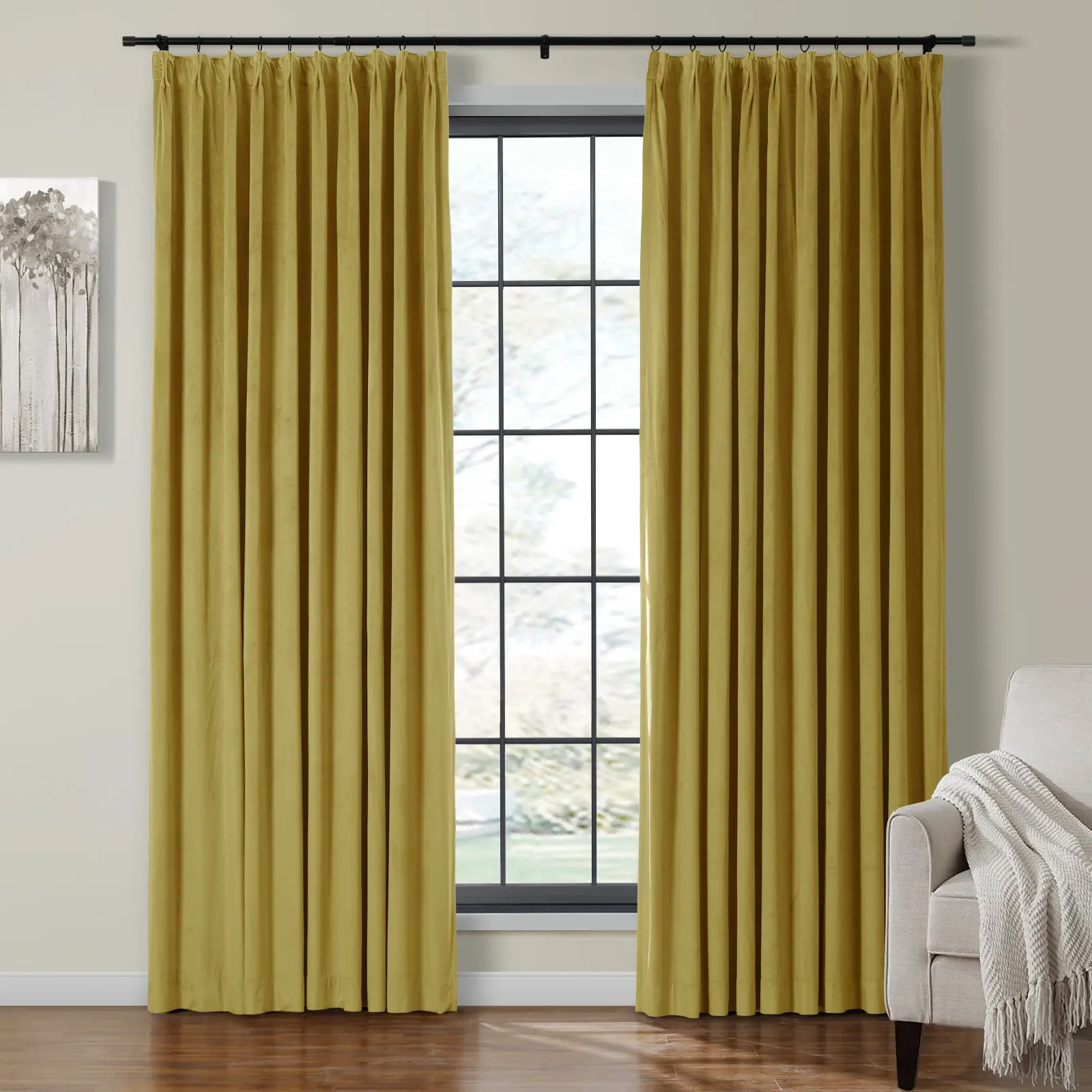Birkin Velvet Curtain Pleated - Image 56