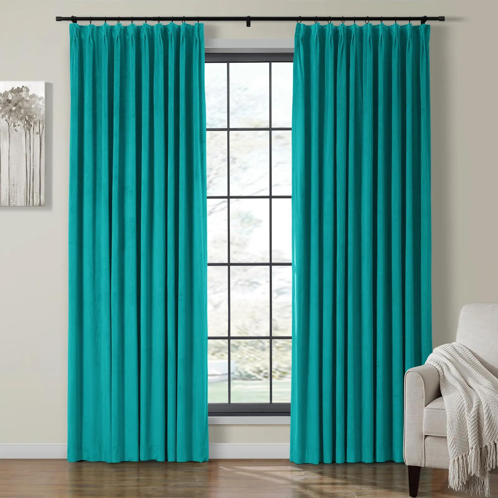 Birkin Velvet Curtain Pleated - Image 57